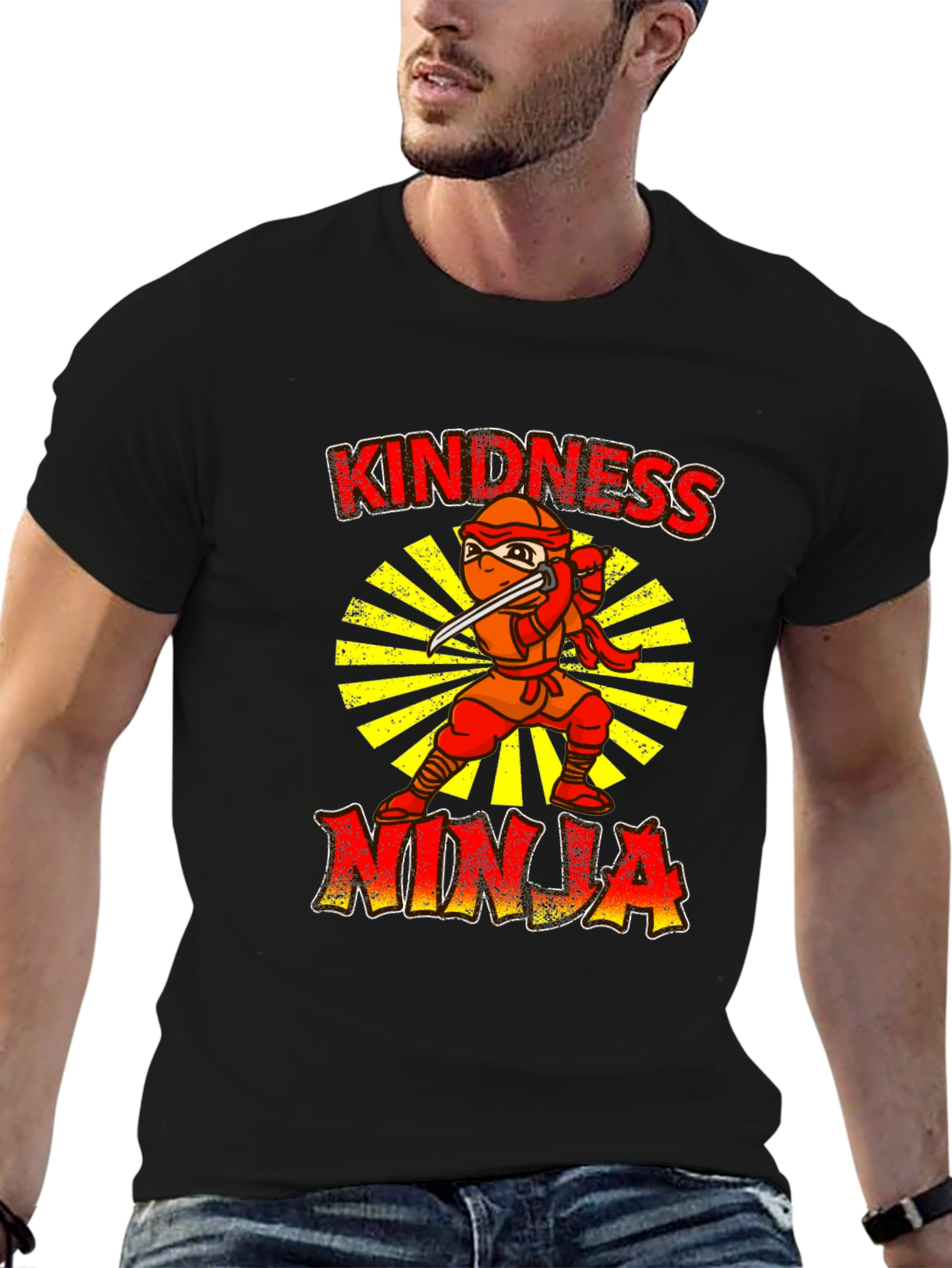 Kindness Ninja Black T-Shirt