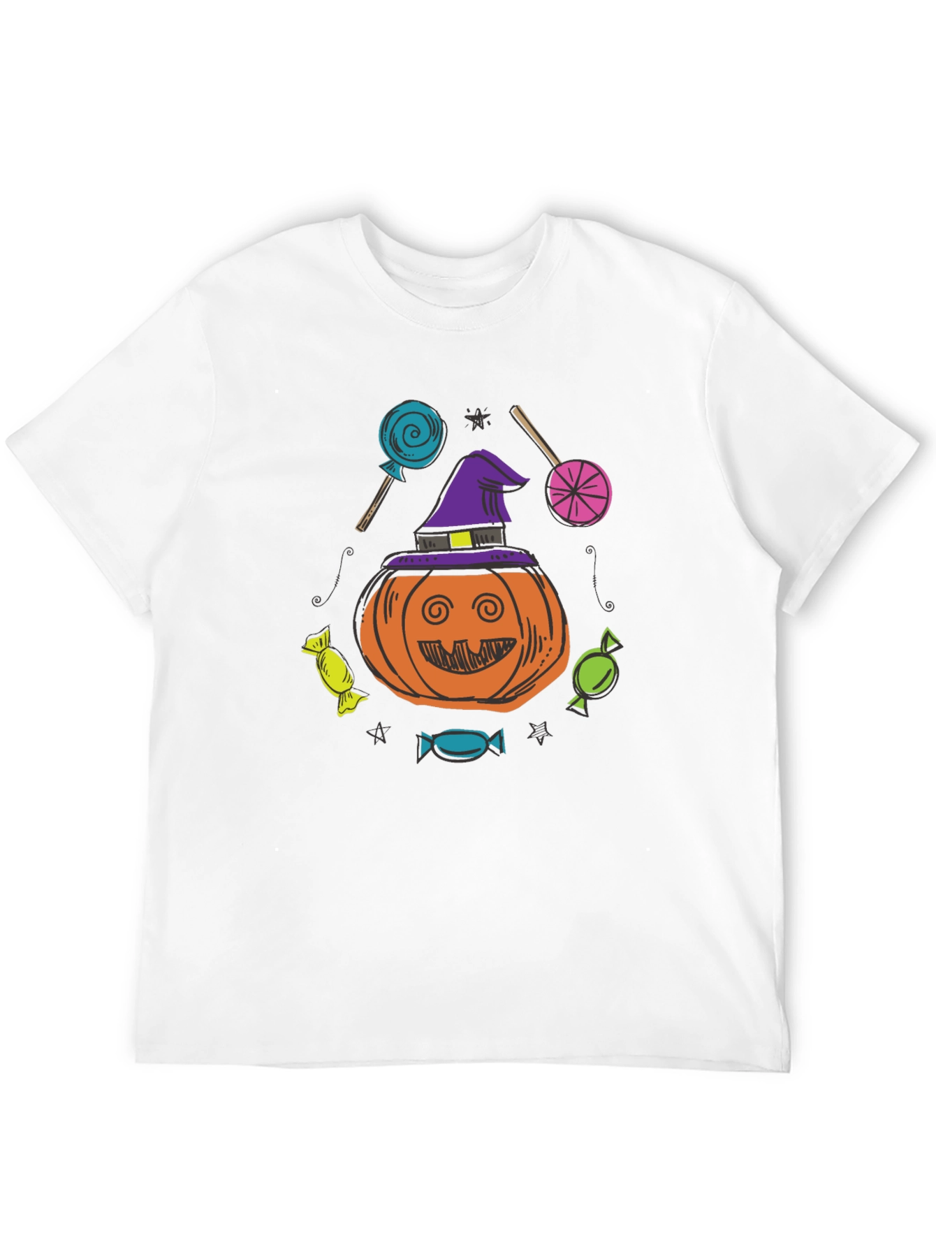 Halloween Pumpkin Candies Graphic T-Shirt