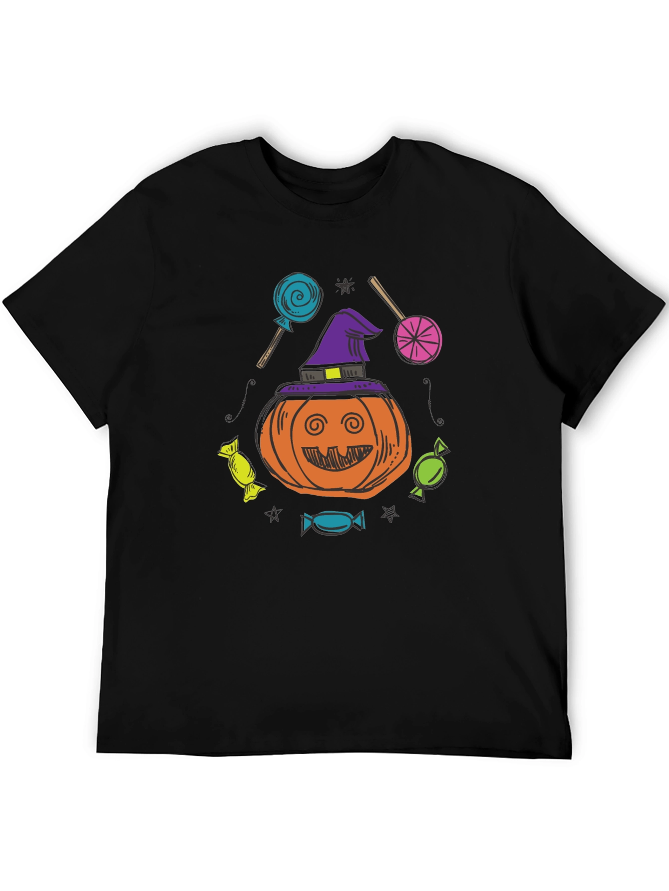 Halloween Pumpkin Candies Graphic T-Shirt