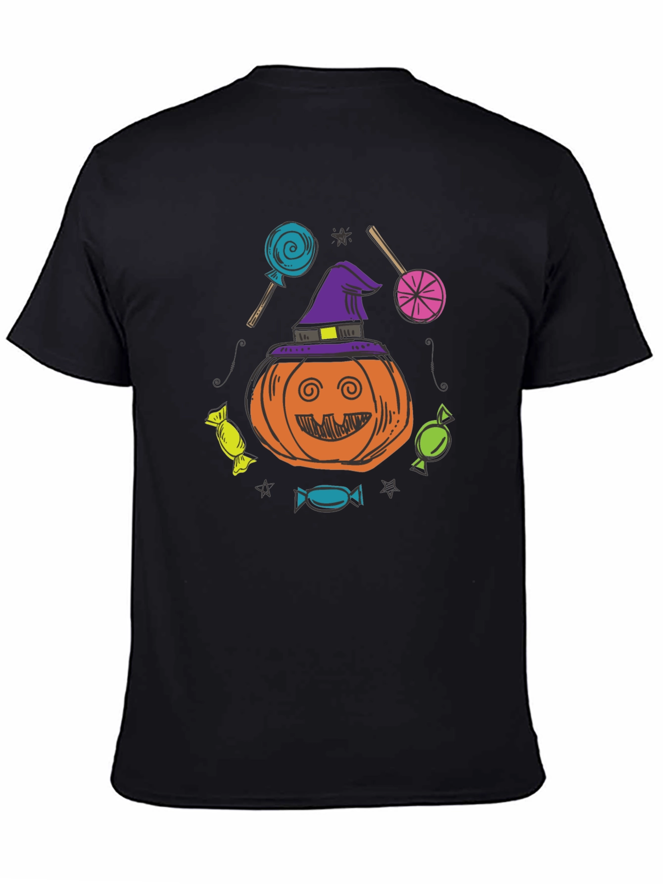 Halloween Pumpkin Candies Graphic T-Shirt