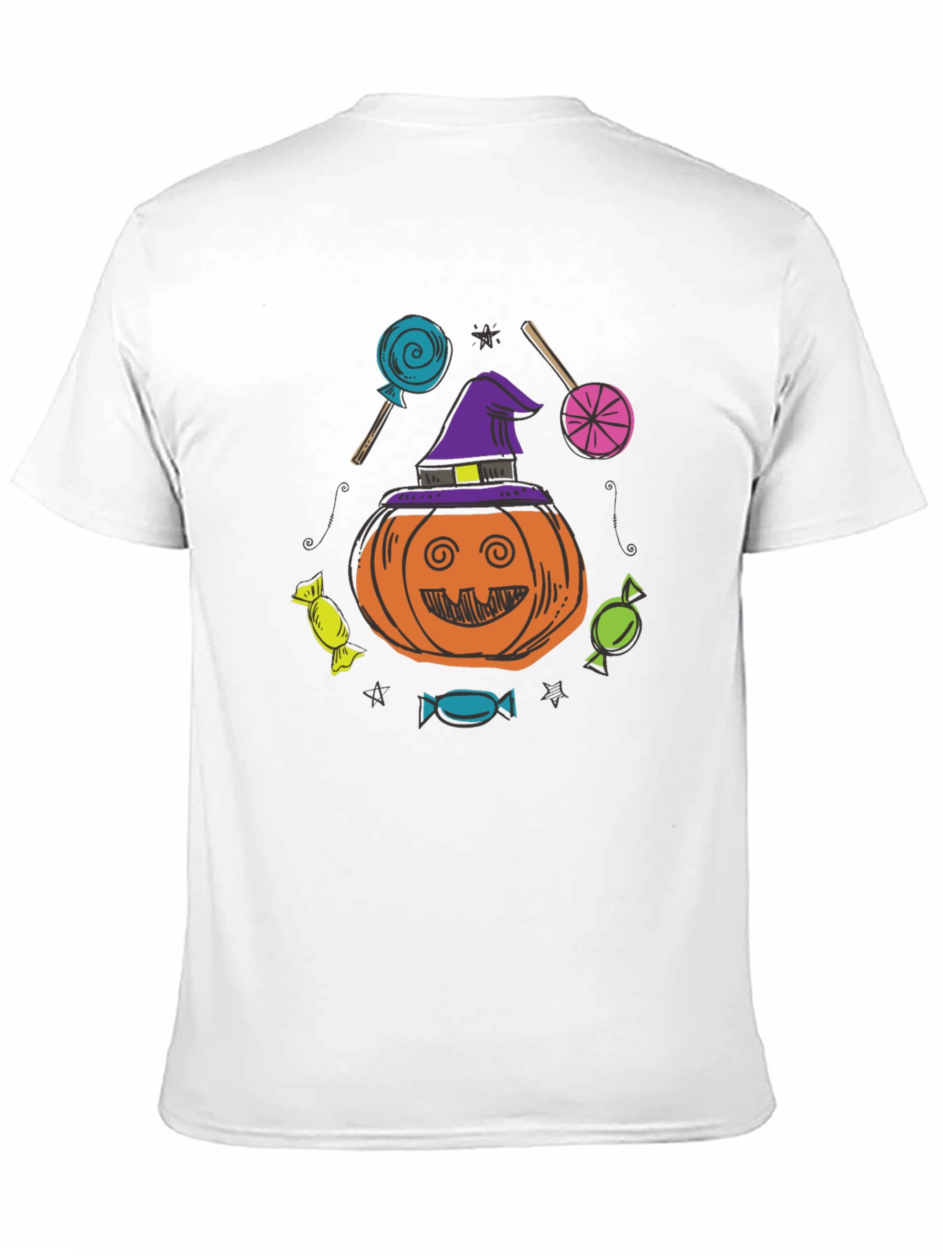 Halloween Pumpkin Candies Graphic T-Shirt