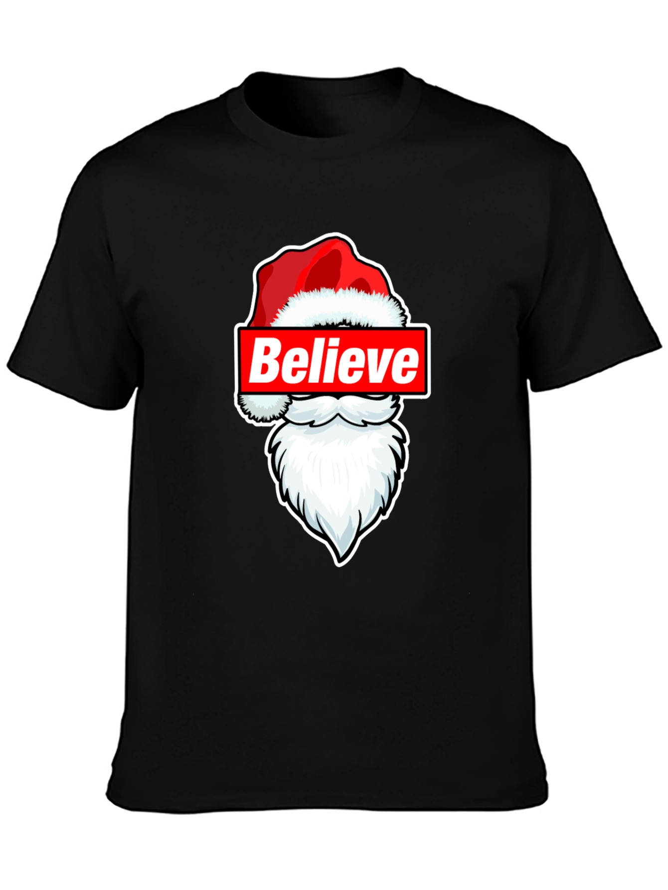 Believe Santa T-Shirt - Christmas Holiday Tee