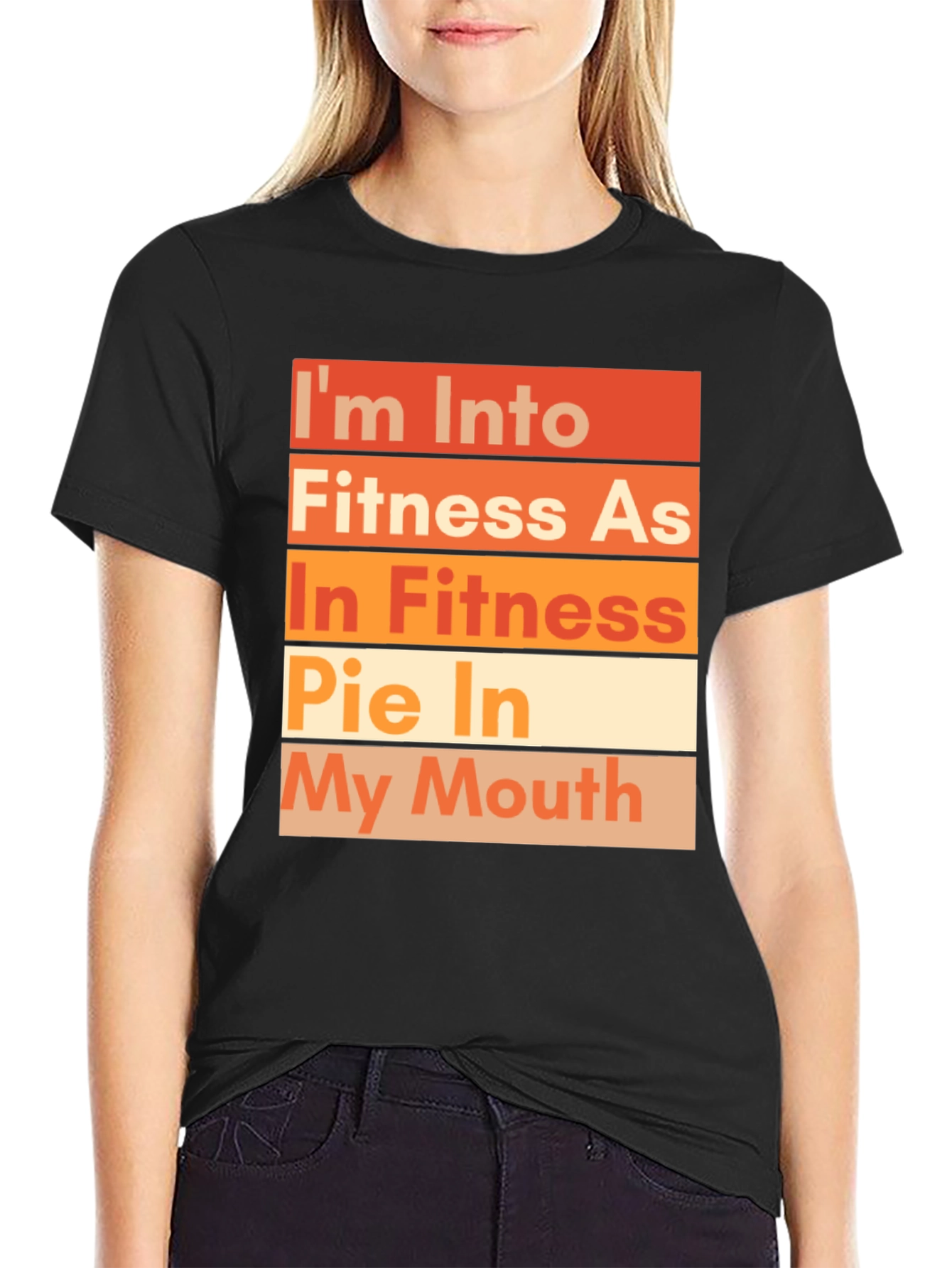 Funny Fitness Pie T-Shirt - Unisex Crew Neck