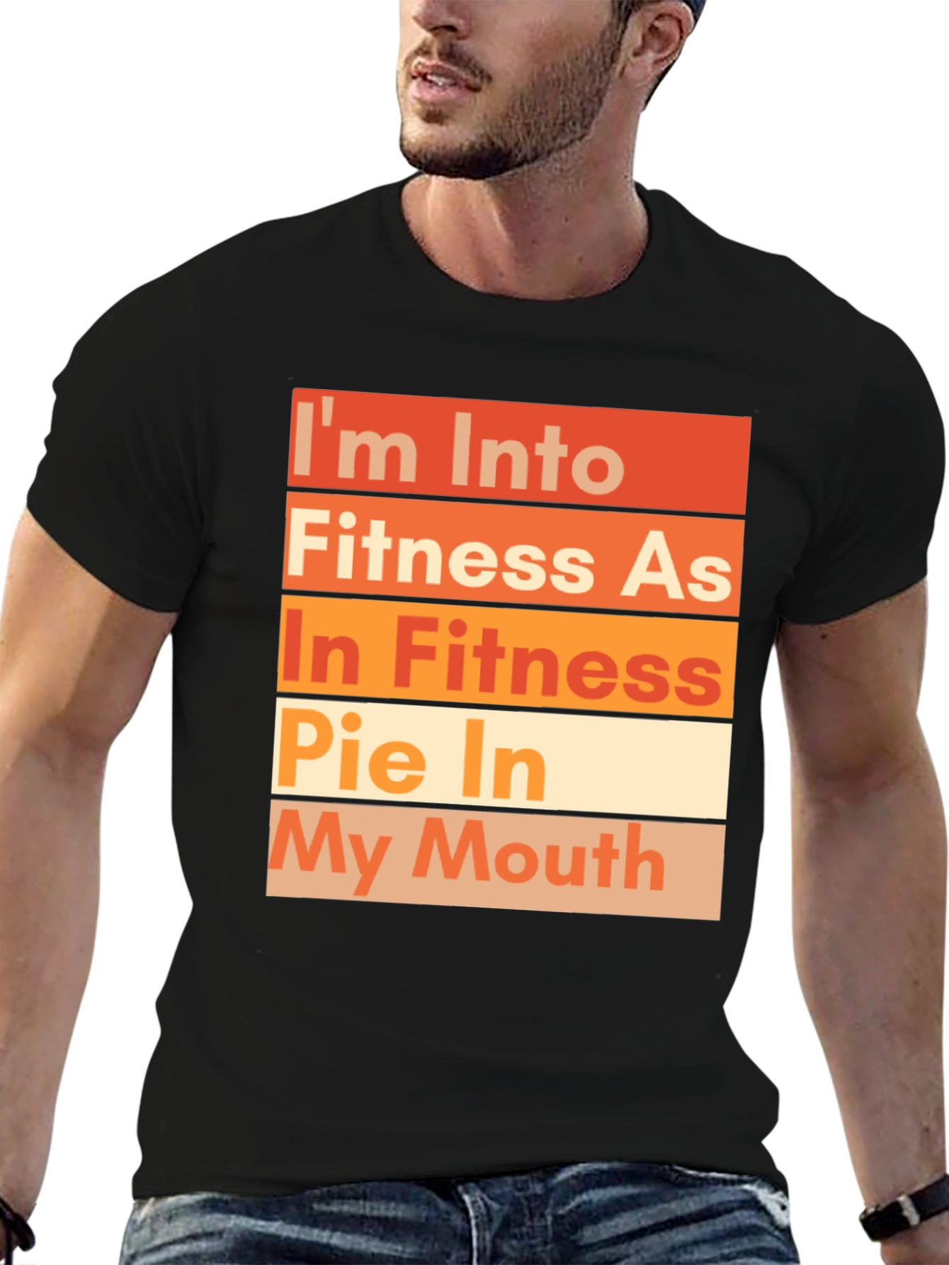 Funny Fitness Pie T-Shirt - Unisex Crew Neck