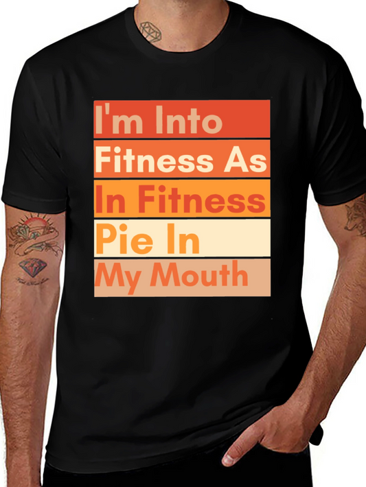 Funny Fitness Pie T-Shirt - Unisex Crew Neck