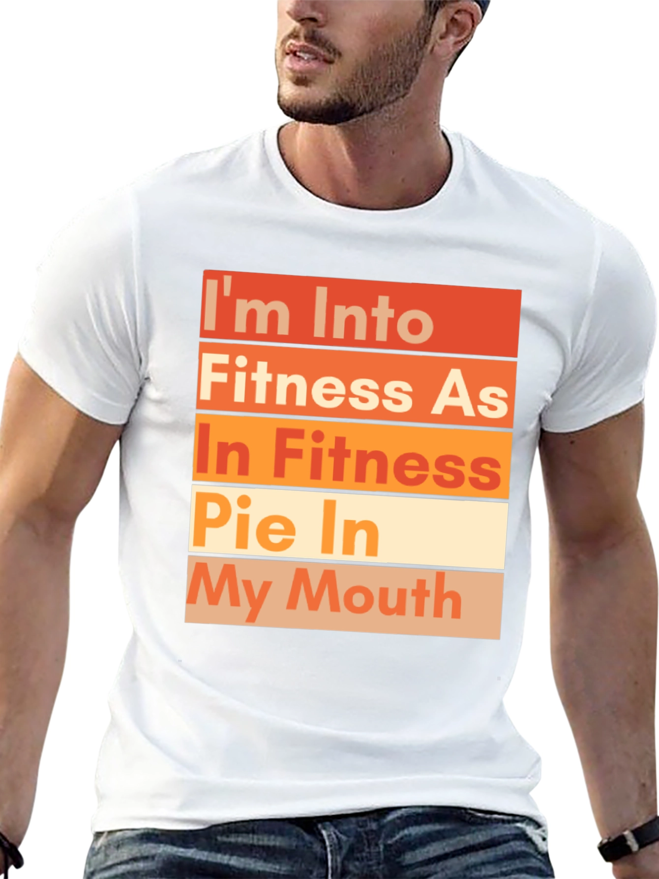Funny Fitness Pie T-Shirt - Unisex Crew Neck