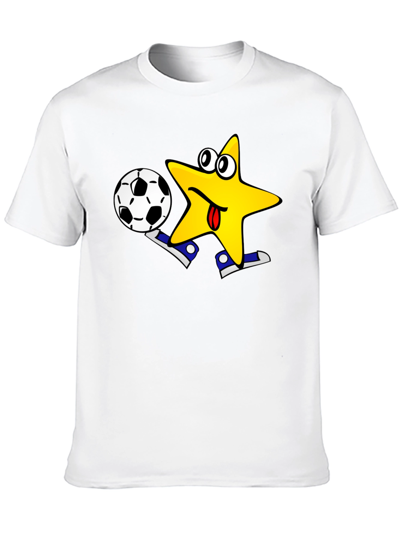 Funny Soccer Star T-Shirt - Black Cotton Tee