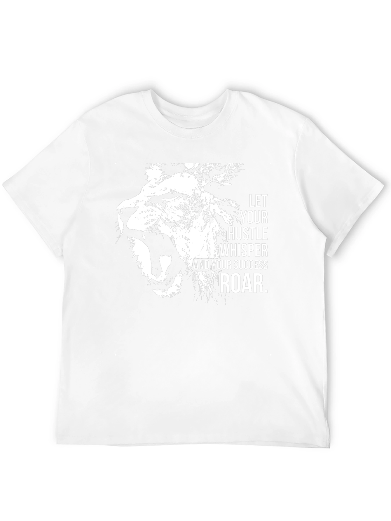 Lion Hustle Graphic T-Shirt - Motivational Tee