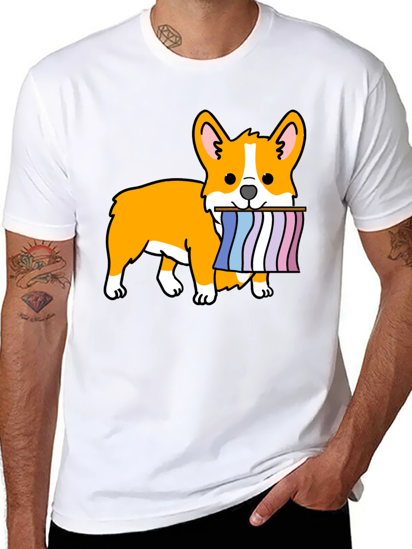 Corgi LGBTQ+ Pride T-Shirt