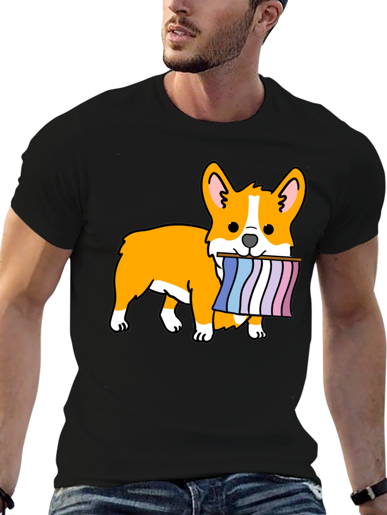 Corgi LGBTQ+ Pride T-Shirt