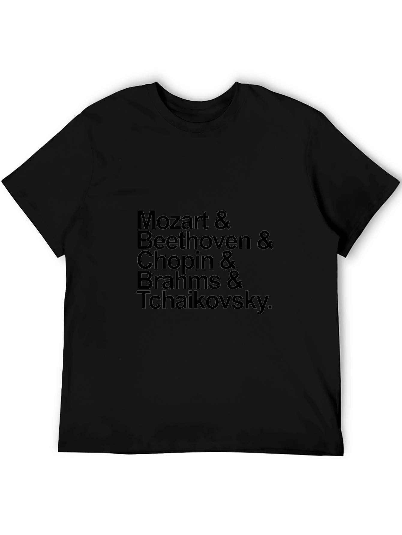 Classical Composers Black T-Shirt
