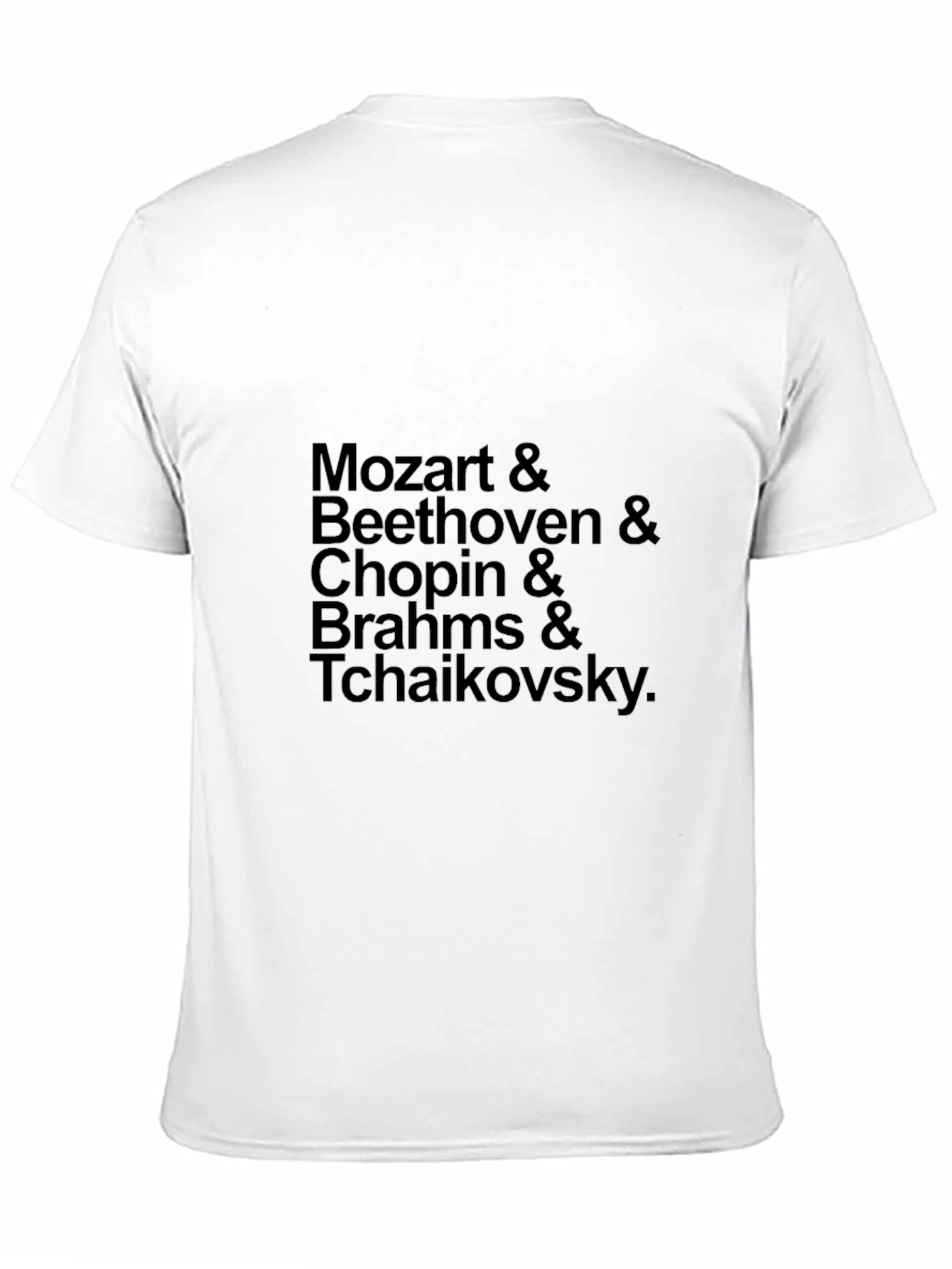 Classical Composers Black T-Shirt