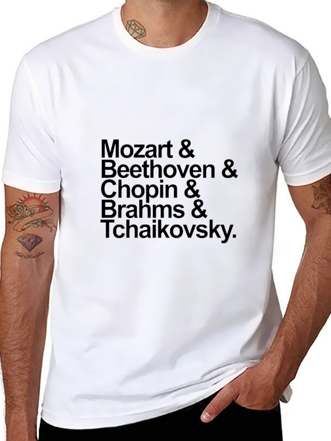 Classical Composers Black T-Shirt