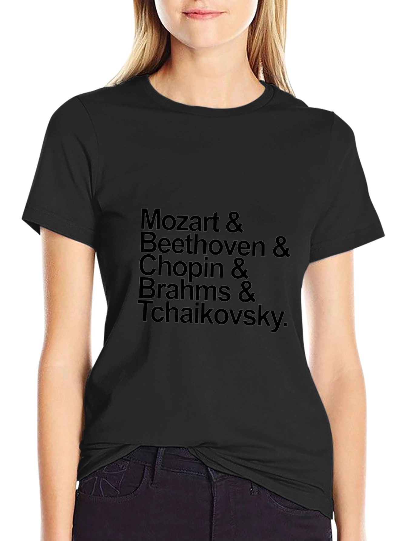 Classical Composers Black T-Shirt