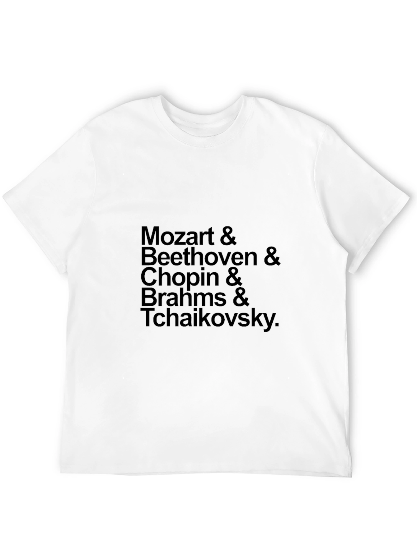 Classical Composers Black T-Shirt