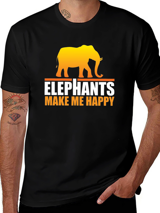 Elephant Make Me Happy T-Shirt