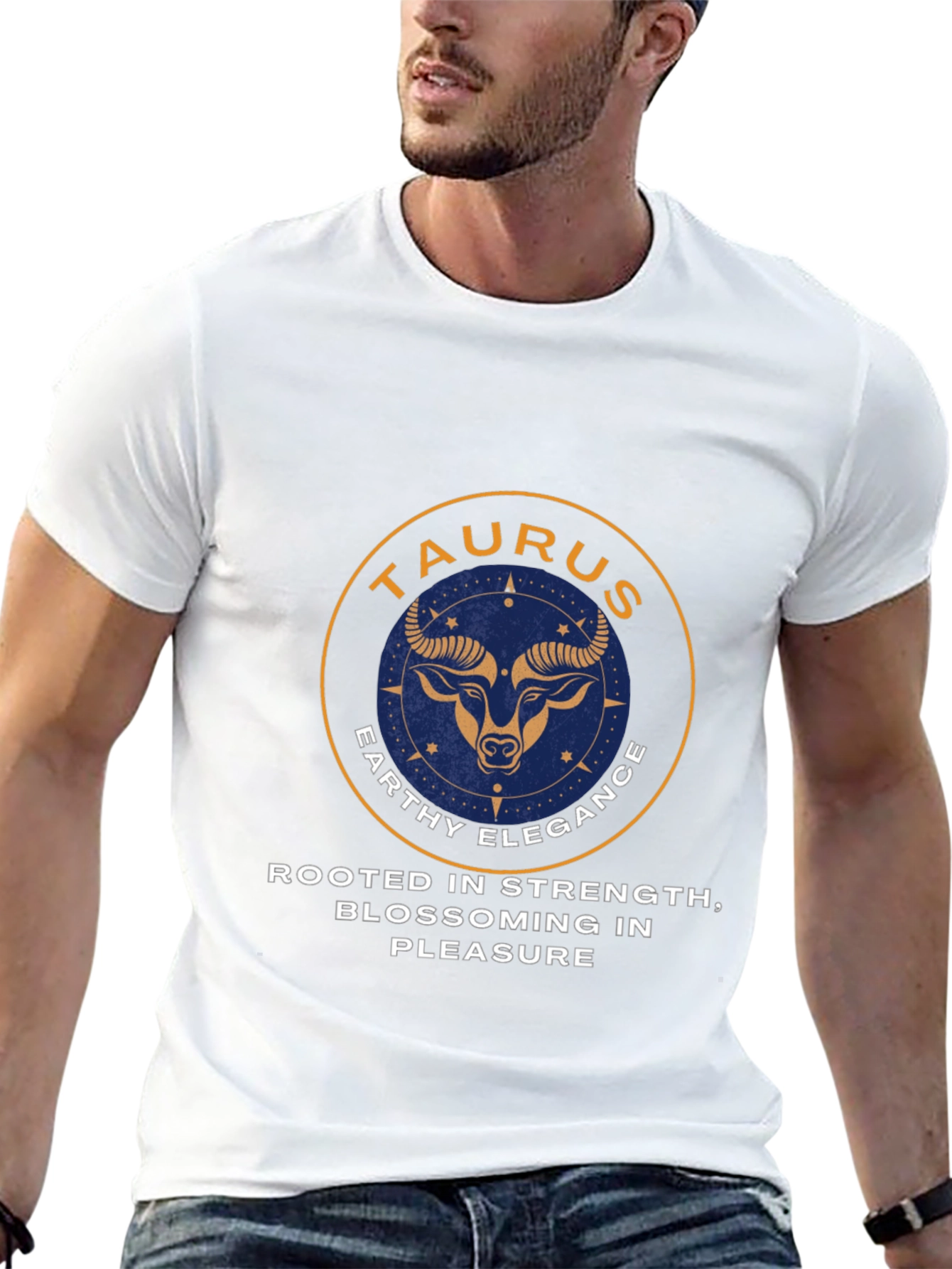 Taurus Zodiac Graphic Tee - Earthy Elegance Style
