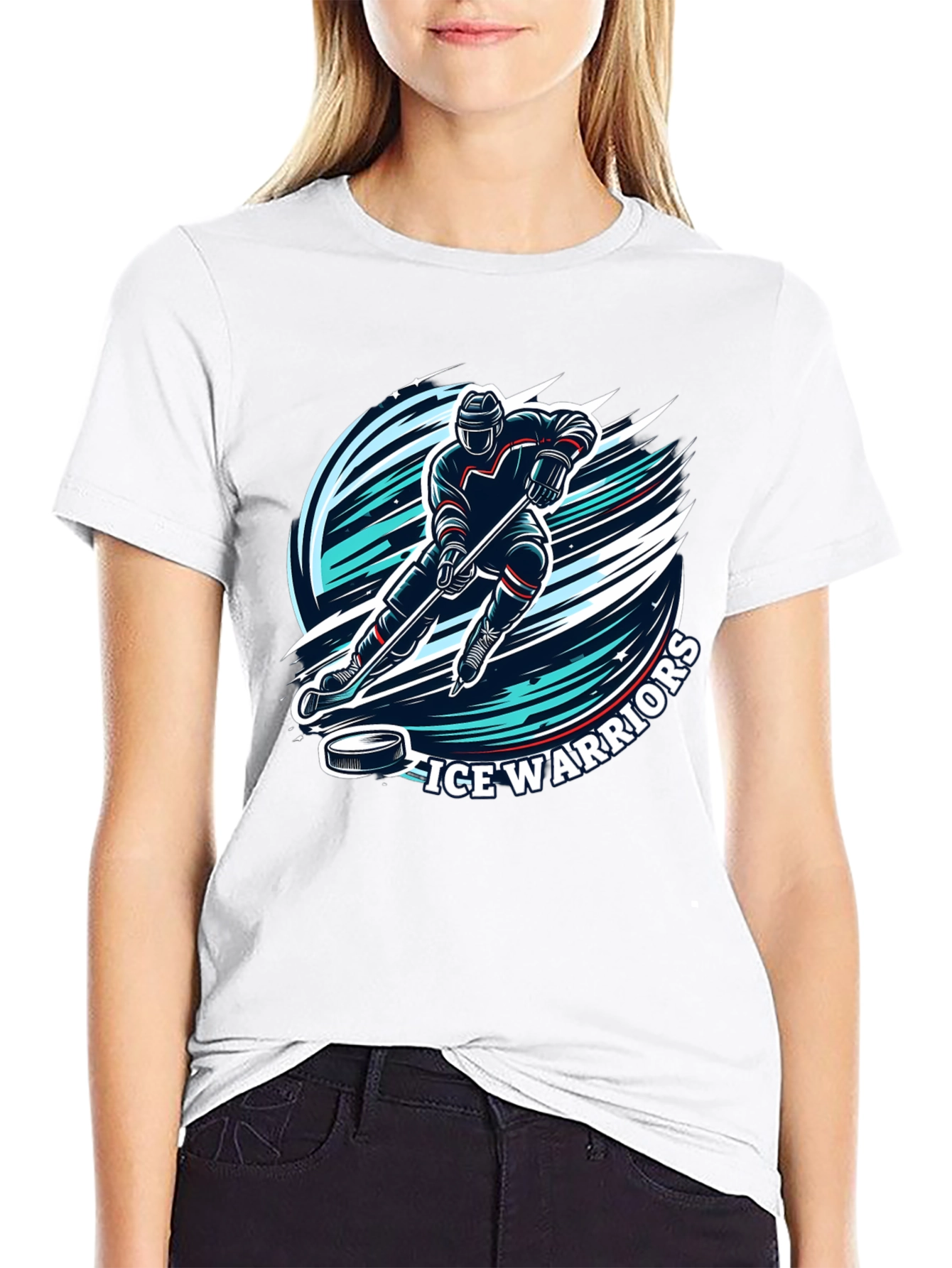 Ice Warriors Hockey Graphic T-Shirt