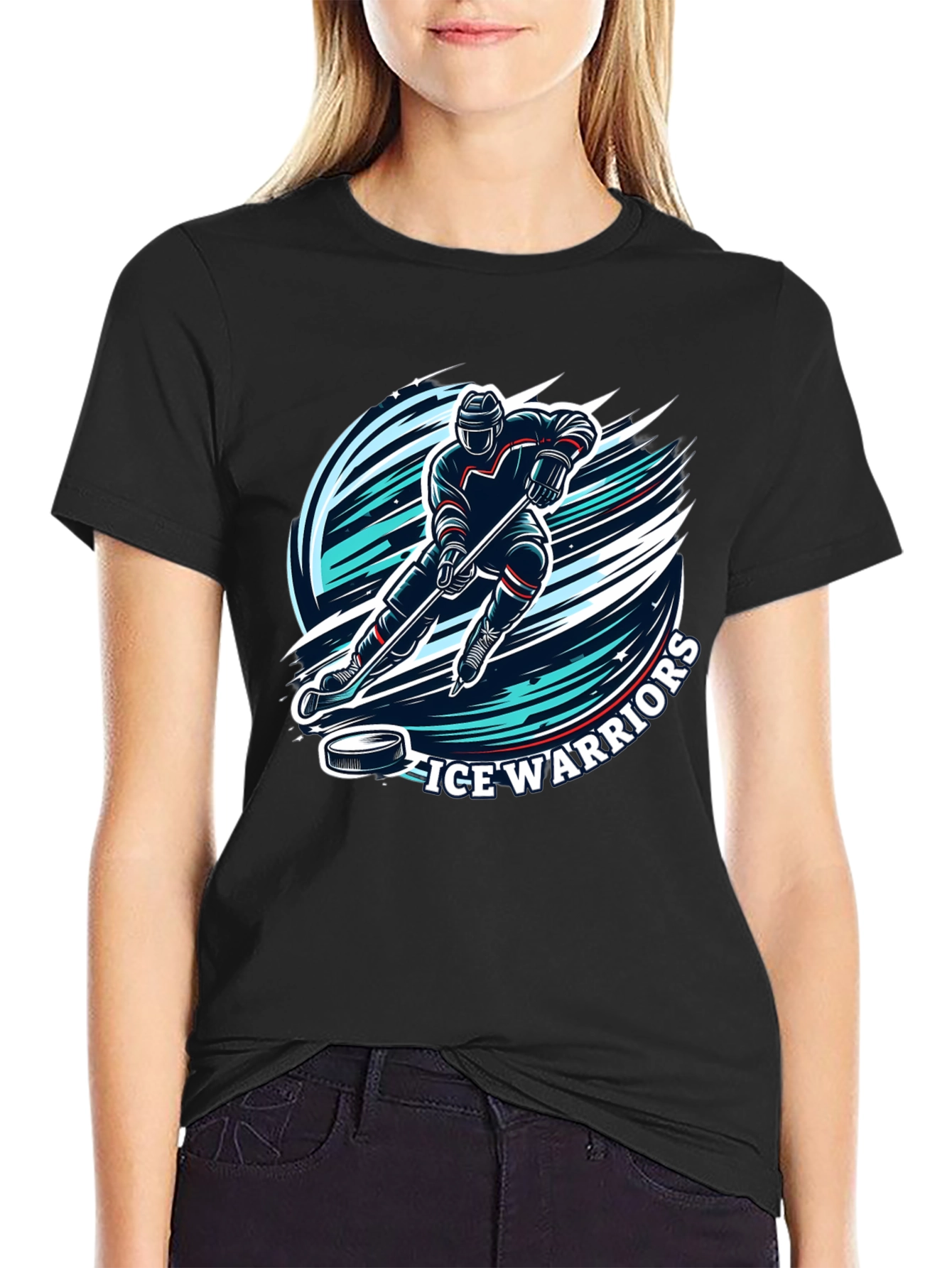 Ice Warriors Hockey Graphic T-Shirt