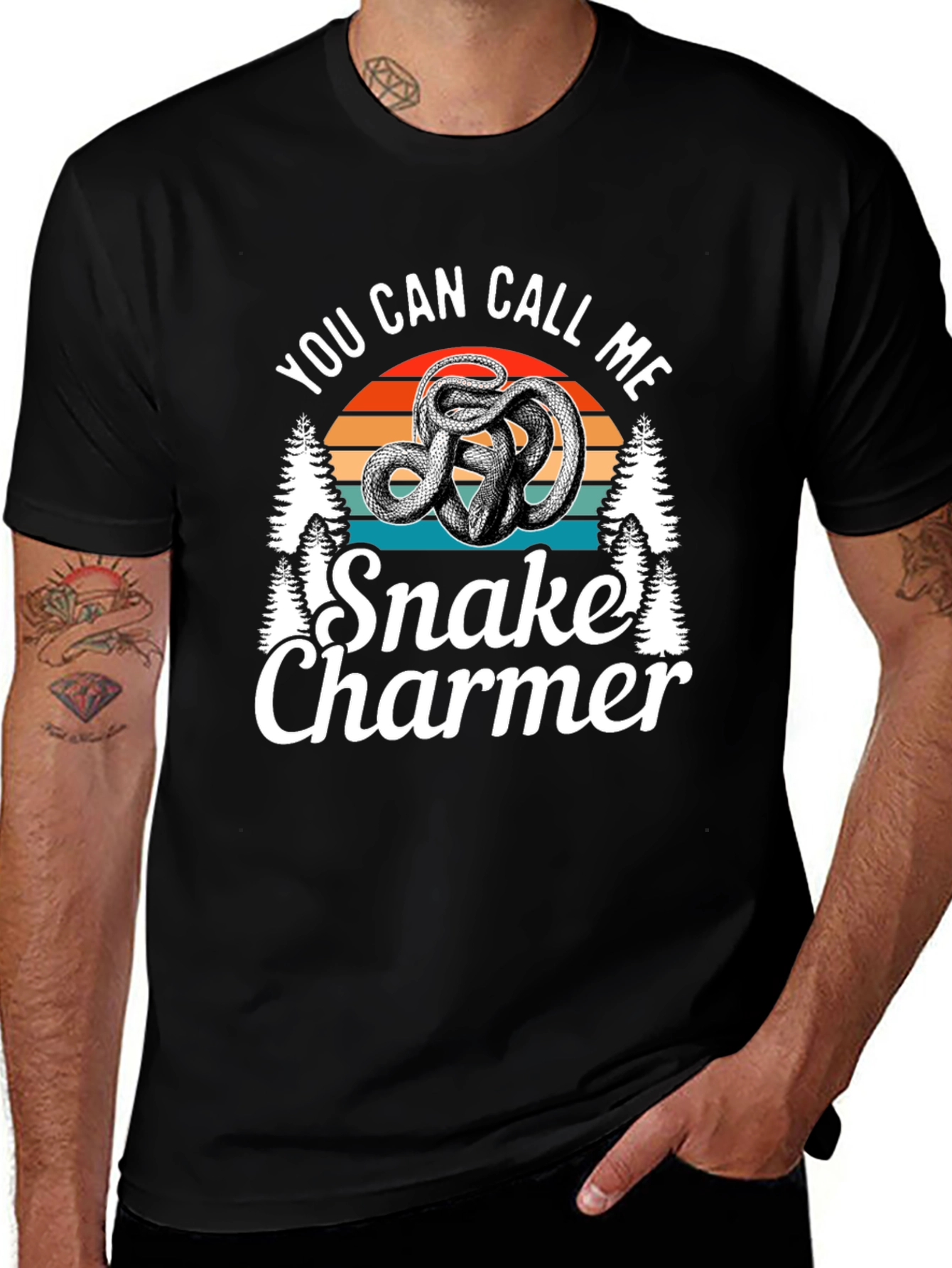 Snake Charmer Tee - Unique Design