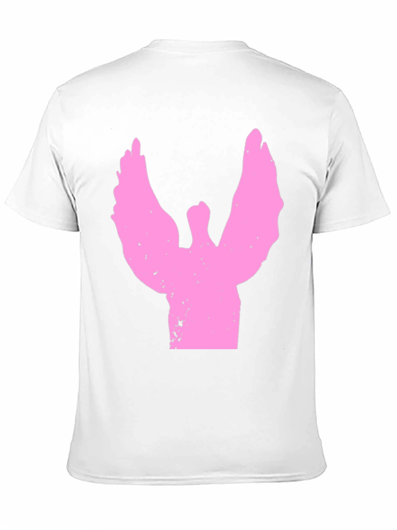 Pink Angel Graphic Black T-Shirt