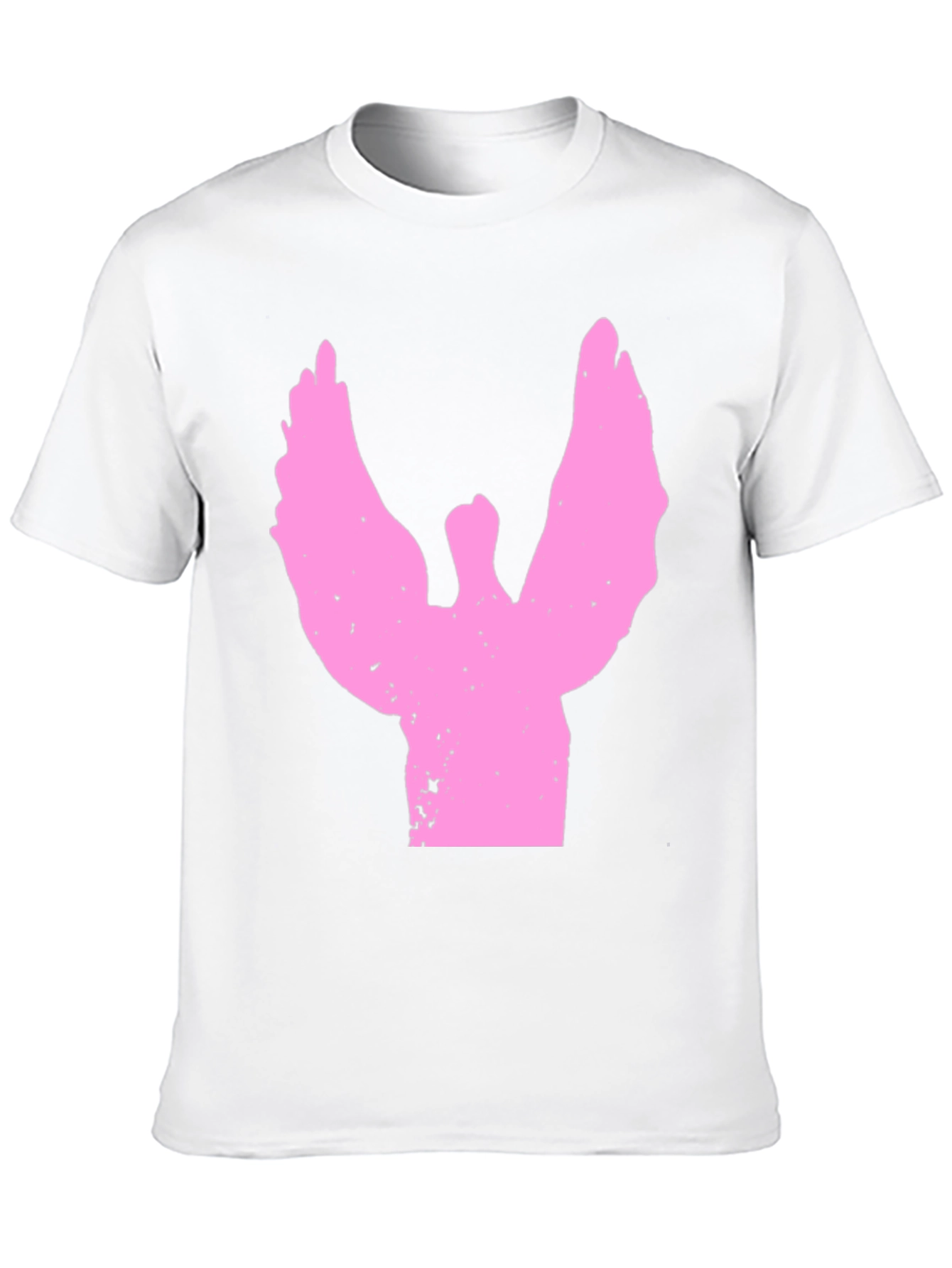 Pink Angel Graphic Black T-Shirt