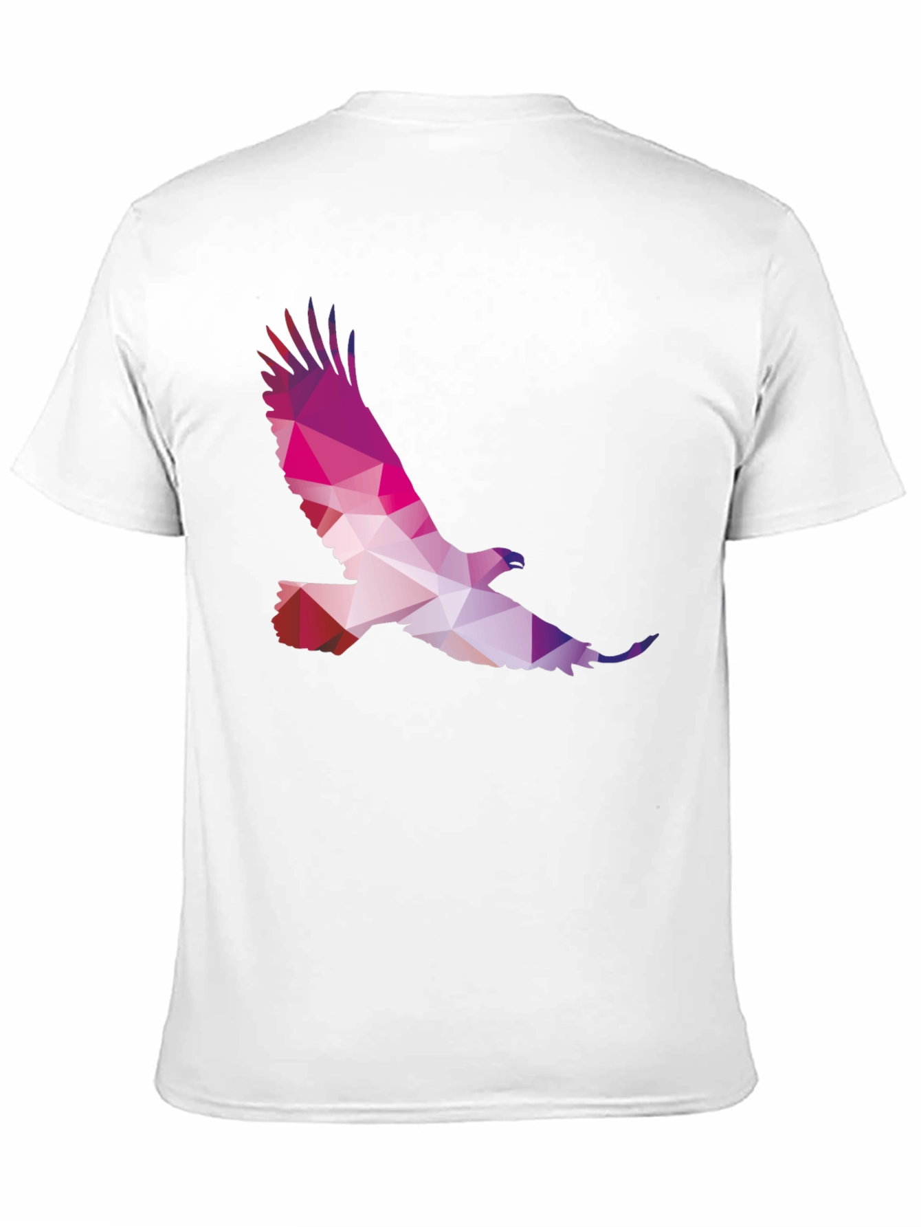 Geometric Eagle Graphic Tee - Black