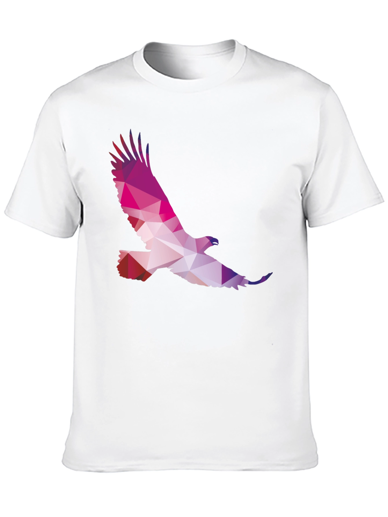 Geometric Eagle Graphic Tee - Black