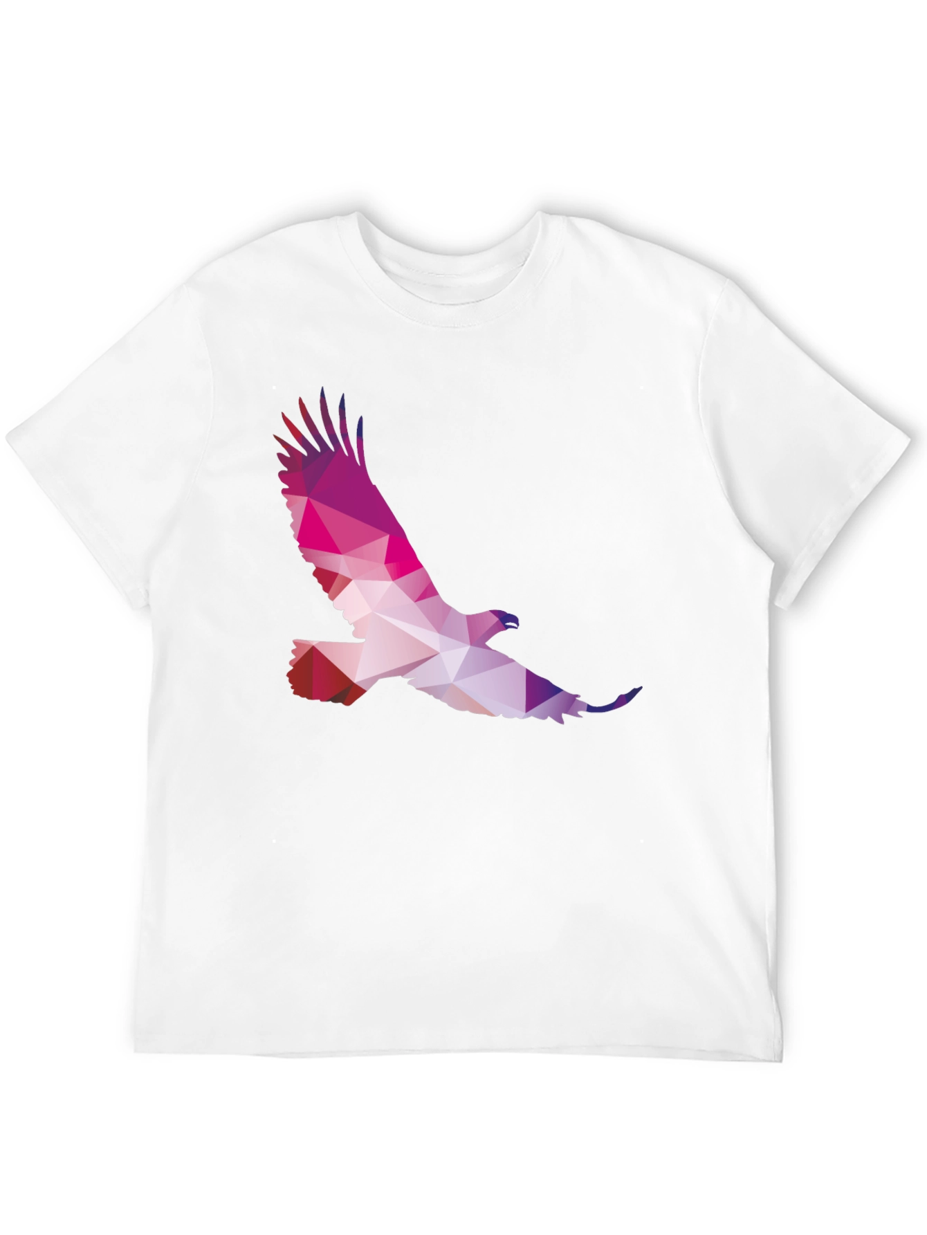 Geometric Eagle Graphic Tee - Black