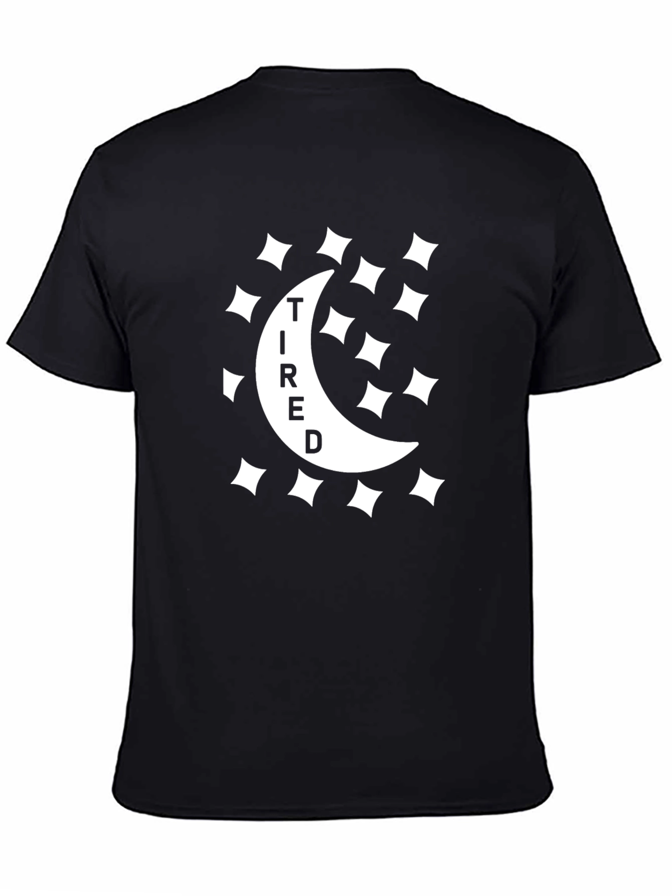 Tired Moon Graphic T-Shirt - Comfortable Everyday Wear