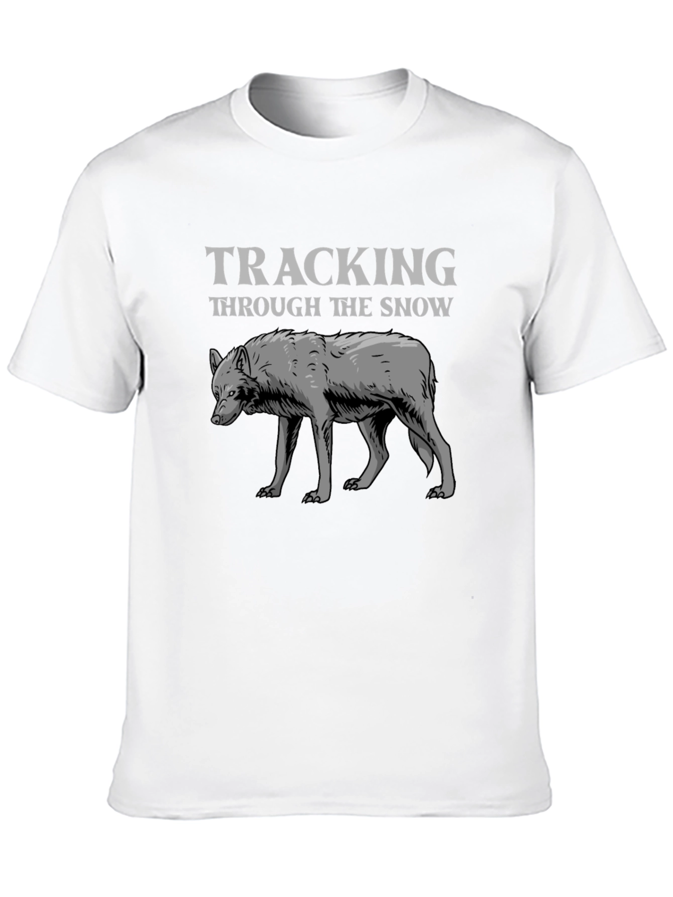 Tracking Through The Snow Wolf T-Shirt