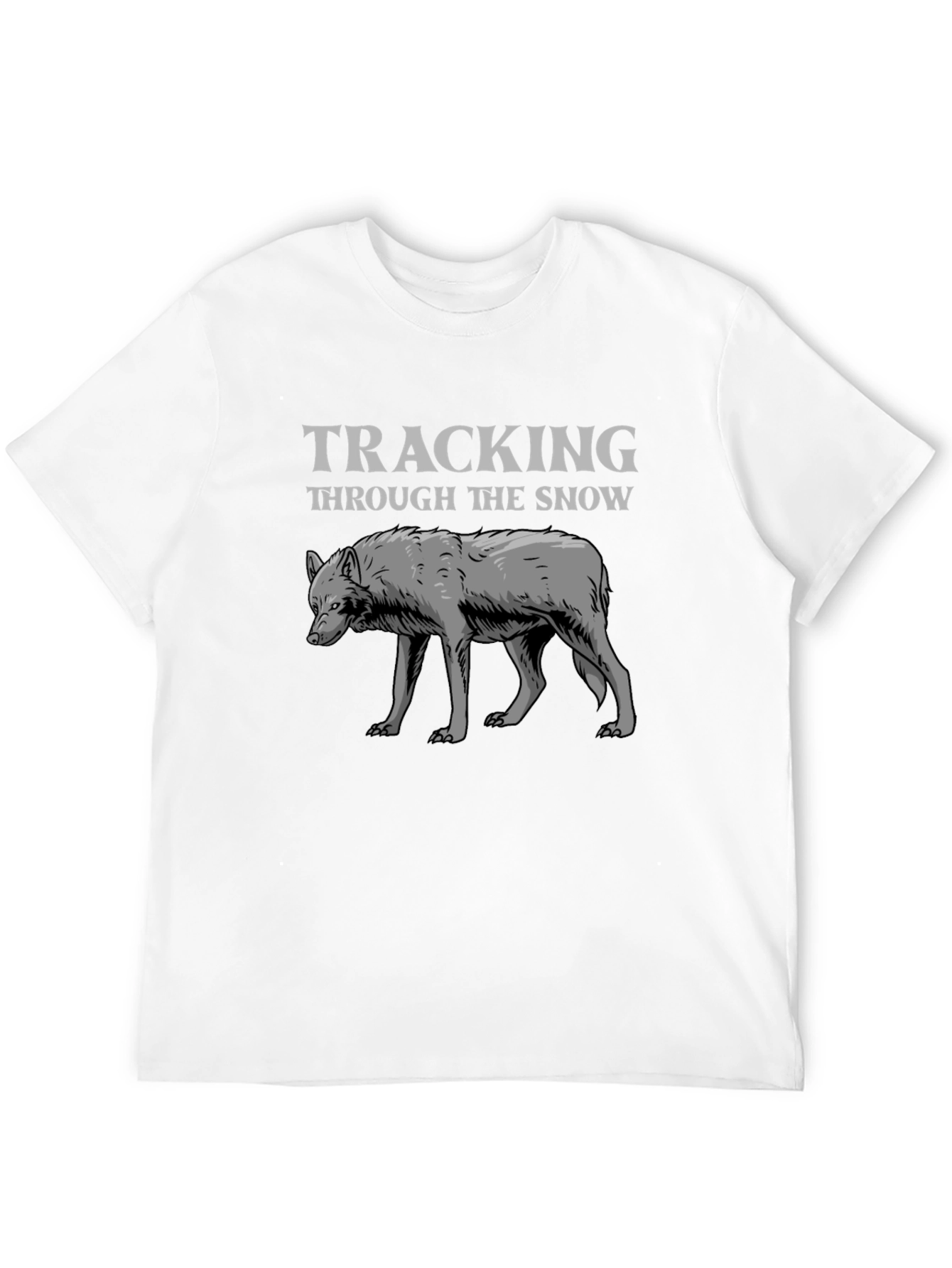 Tracking Through The Snow Wolf T-Shirt