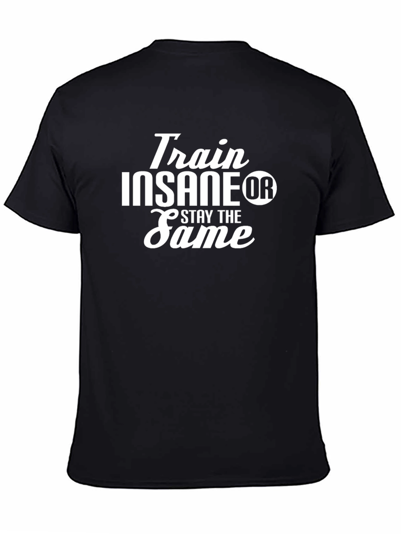 Train Insane Or Stay the Same Black T-Shirt