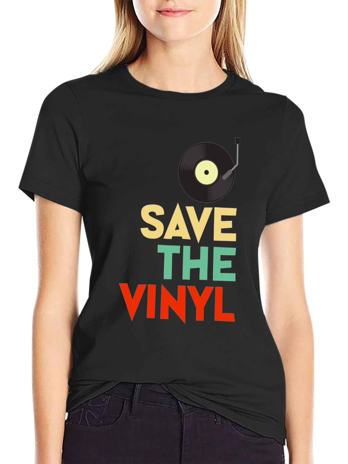 Save The Vinyl Retro Graphic Tee