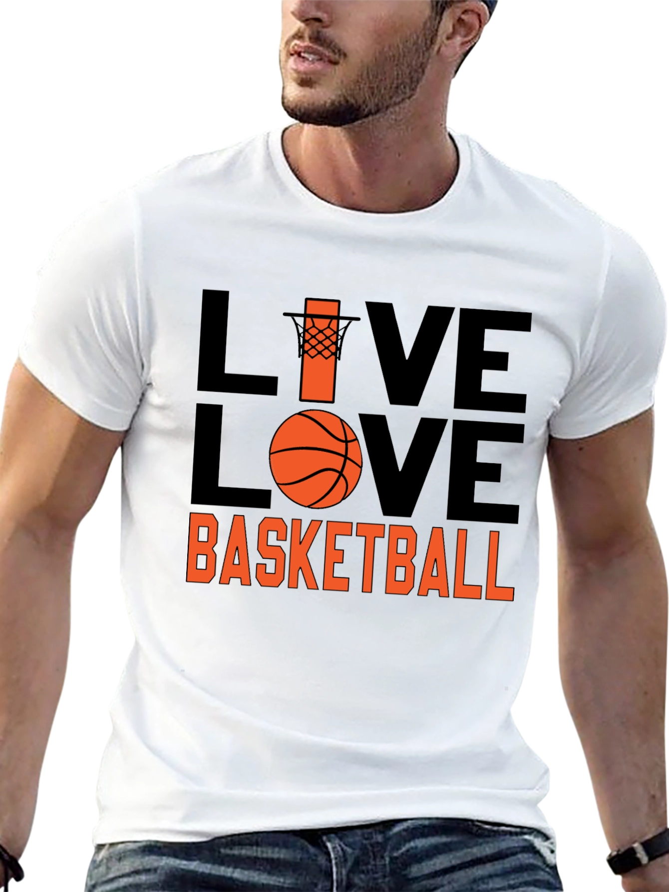 Live Love Basketball Graphic T-Shirt