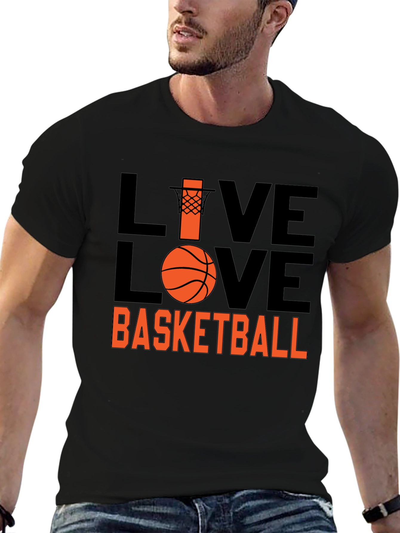 Live Love Basketball Graphic T-Shirt