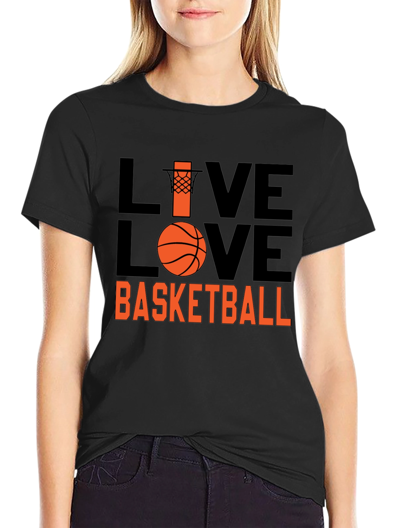 Live Love Basketball Graphic T-Shirt