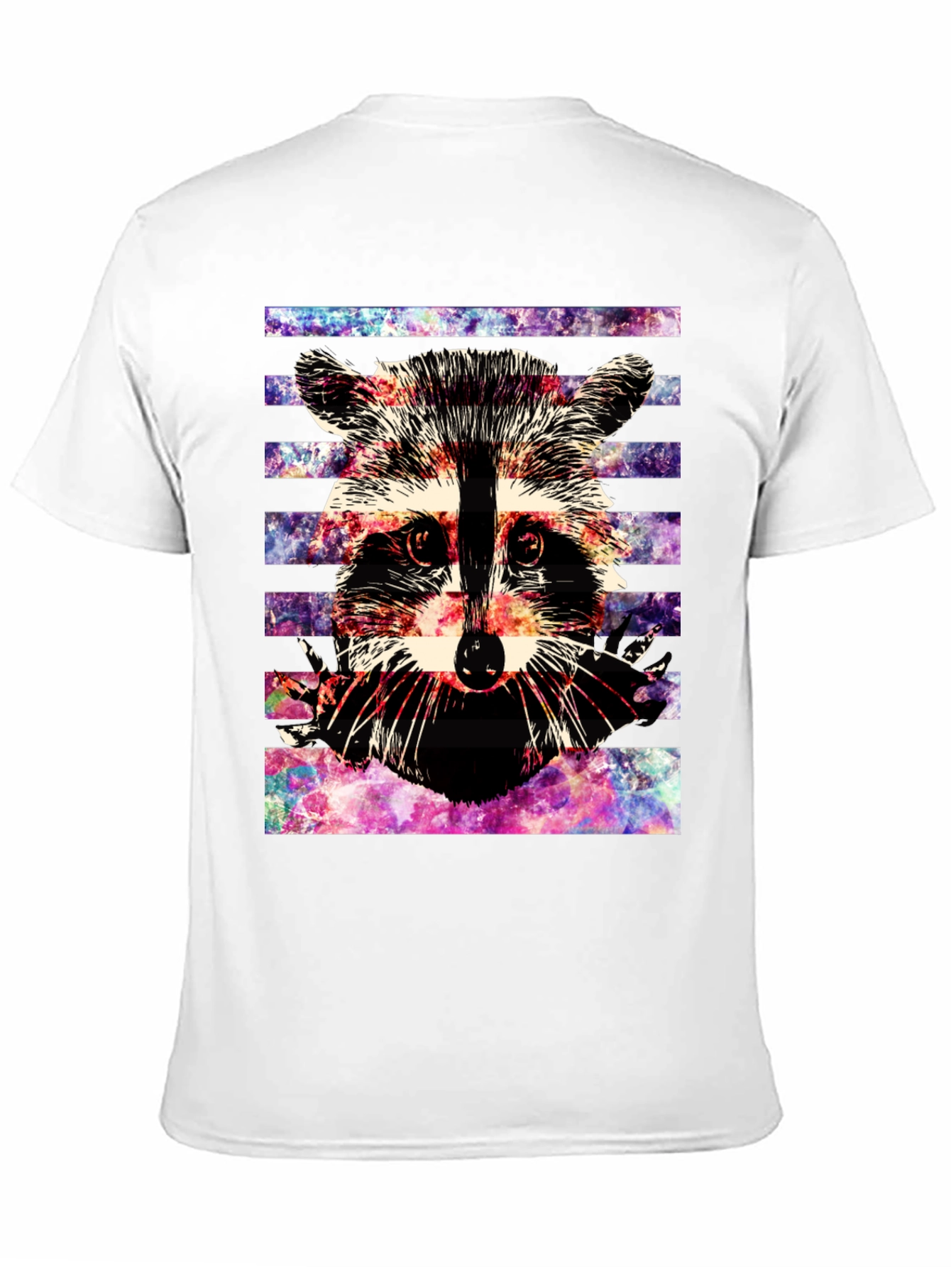 Raccoon Galaxy T-Shirt - Mens Black Graphic Tee