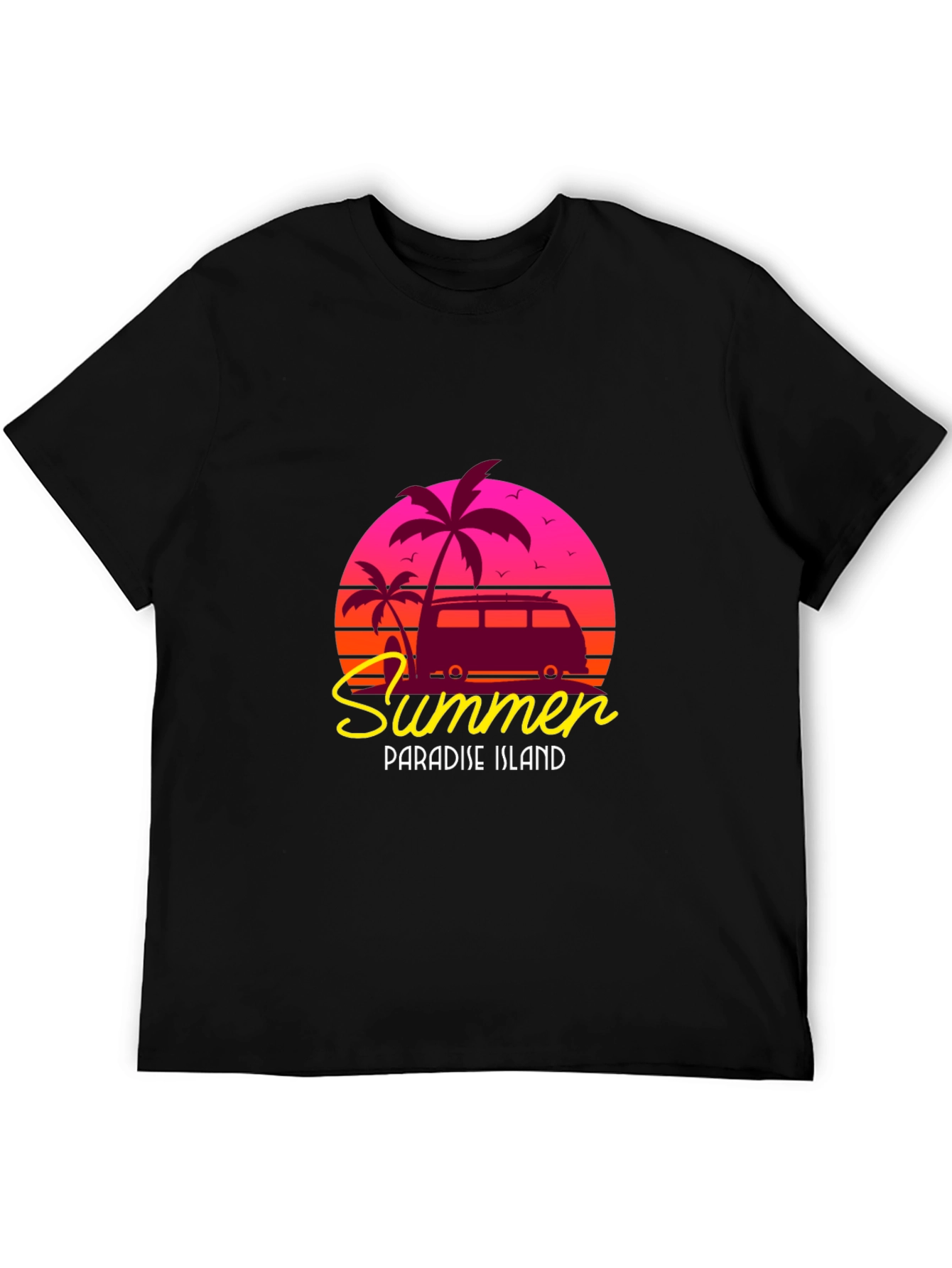Summer Paradise Island Graphic Tee