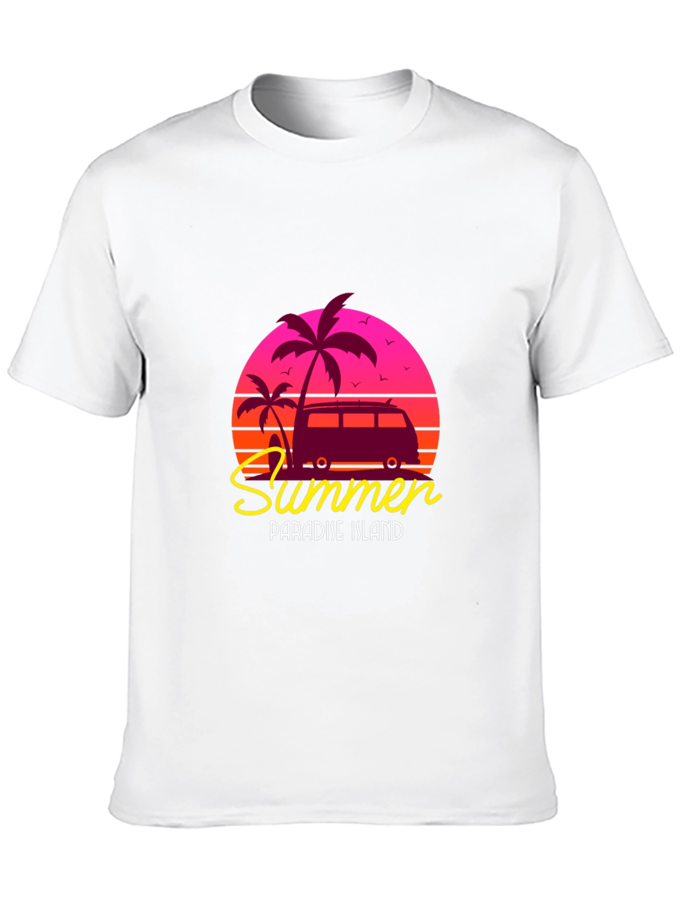 Summer Paradise Island Graphic Tee