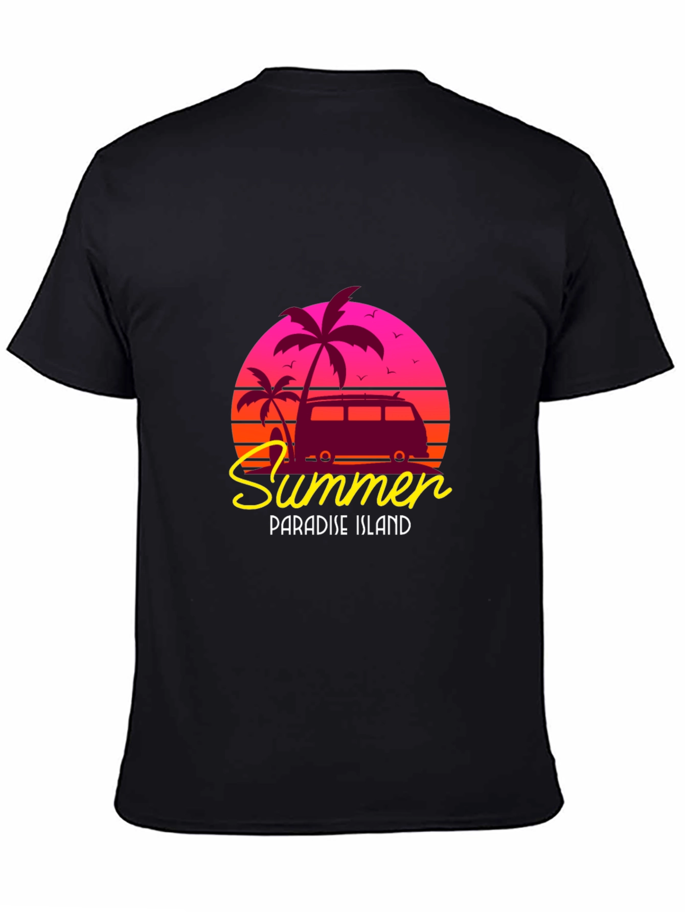 Summer Paradise Island Graphic Tee