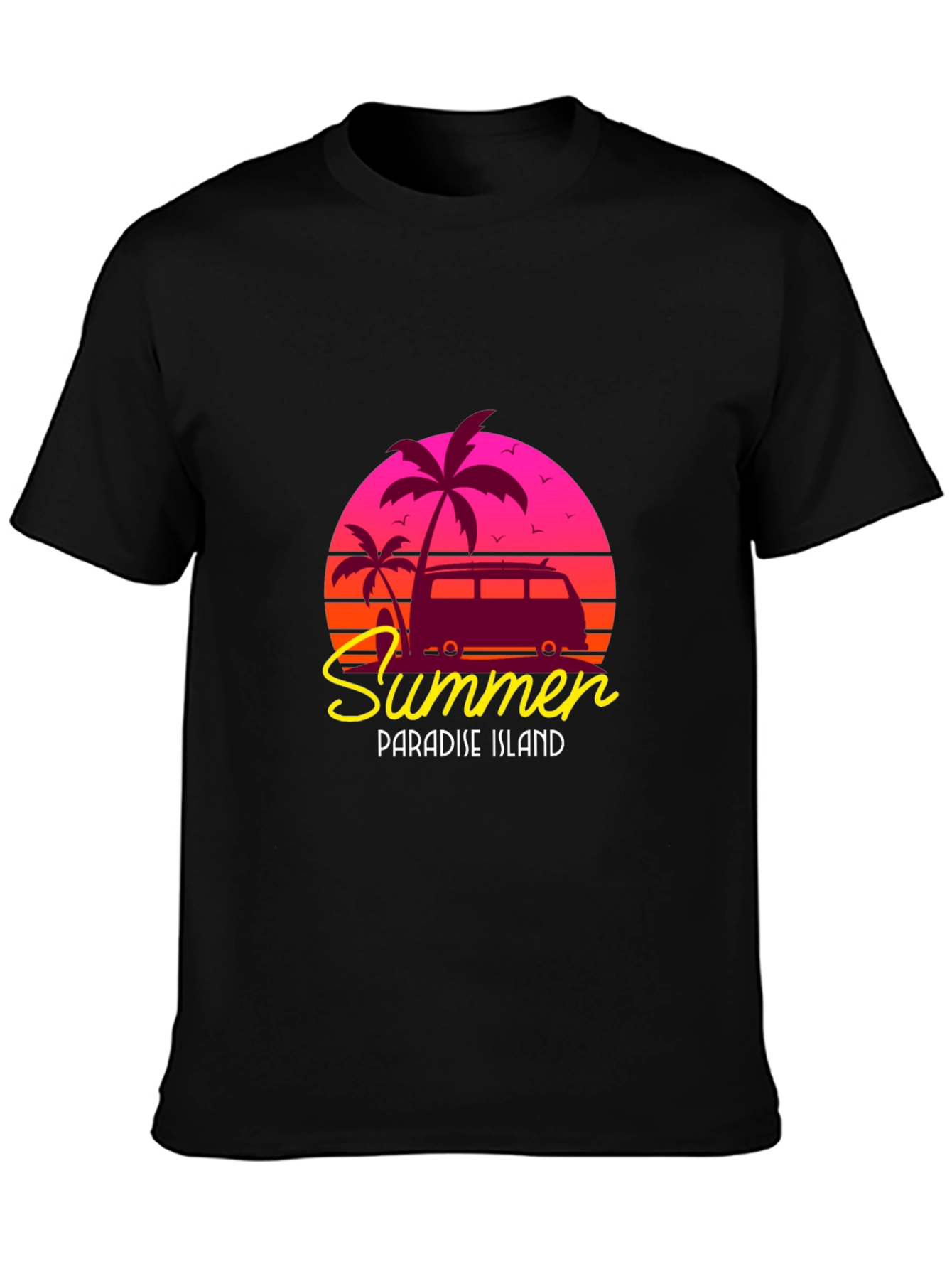 Summer Paradise Island Graphic Tee