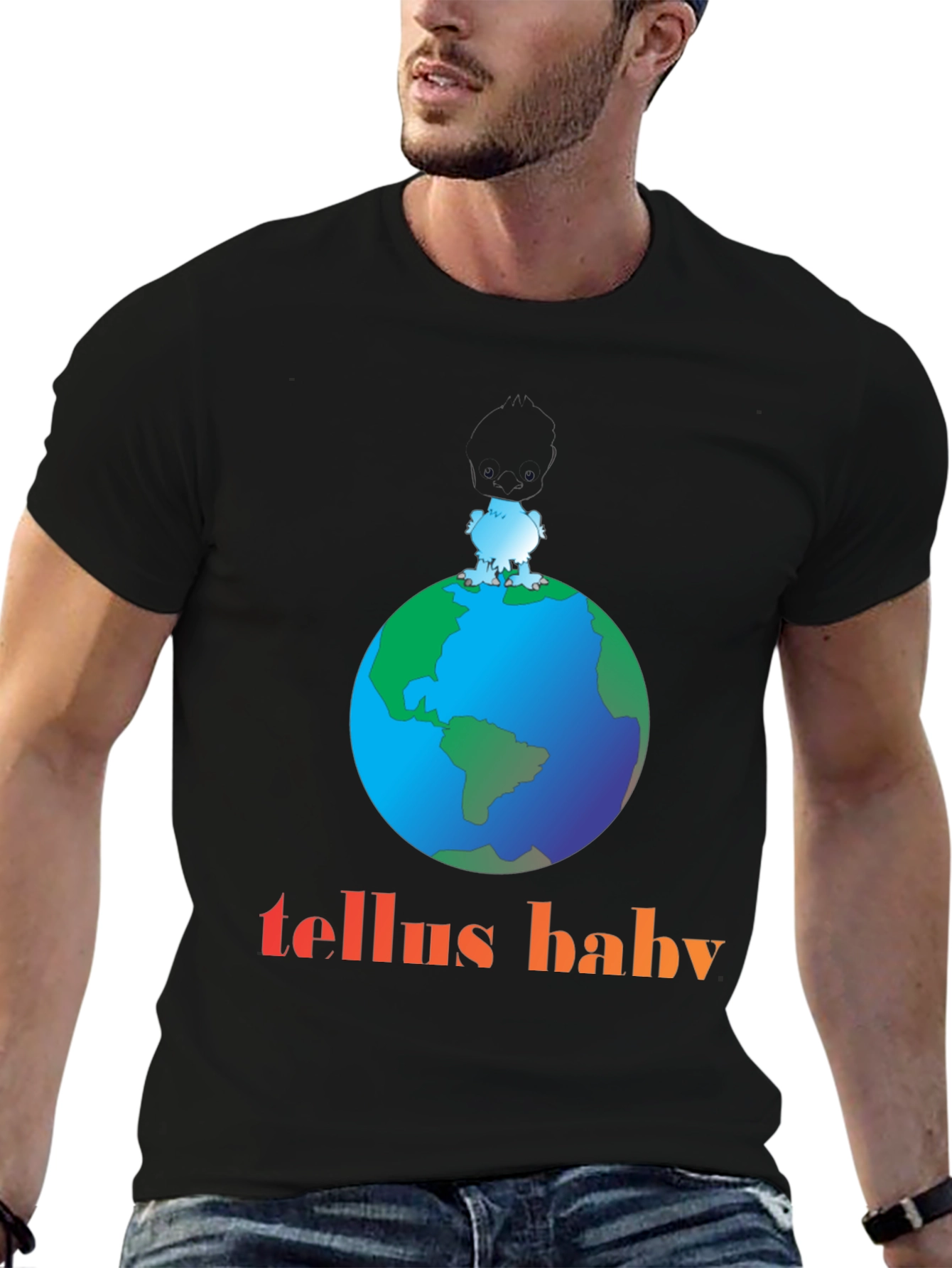Tellus Baby Graphic T-Shirt - Earth Design