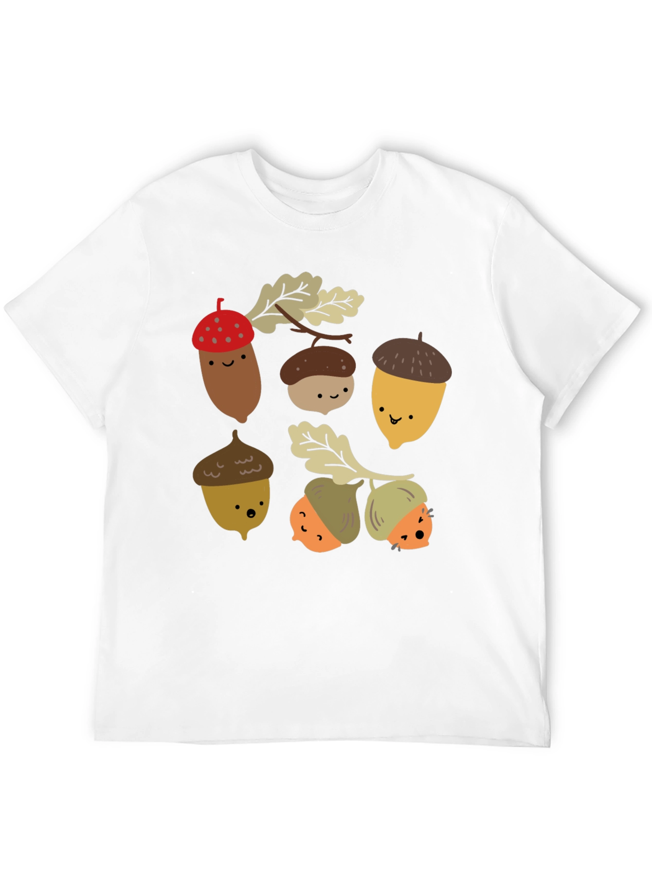 Cute Acorn Cartoon Graphic Tee