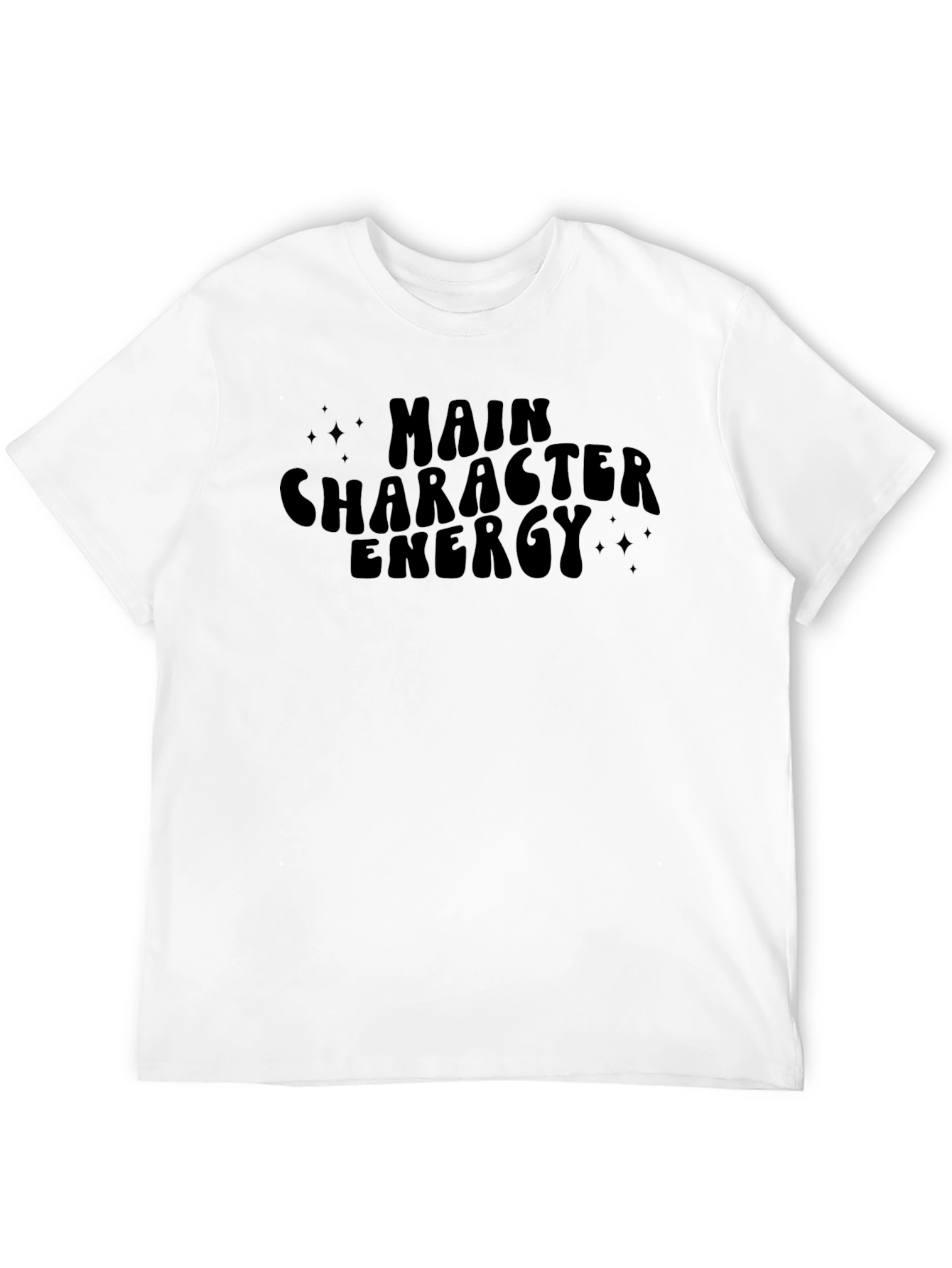 Main Character Energy Black T-Shirt