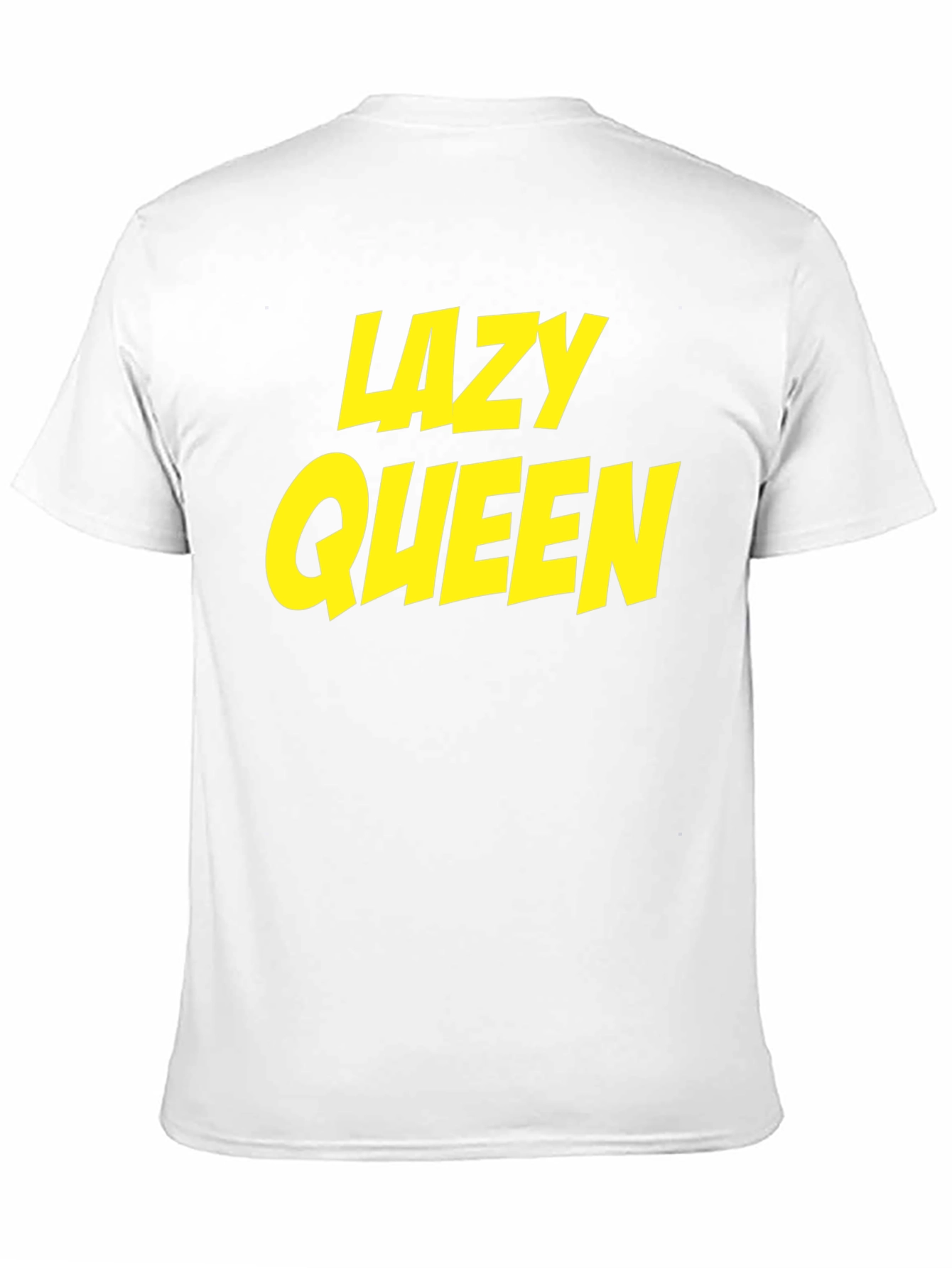 Lazy Queen Black Cotton Graphic Tee