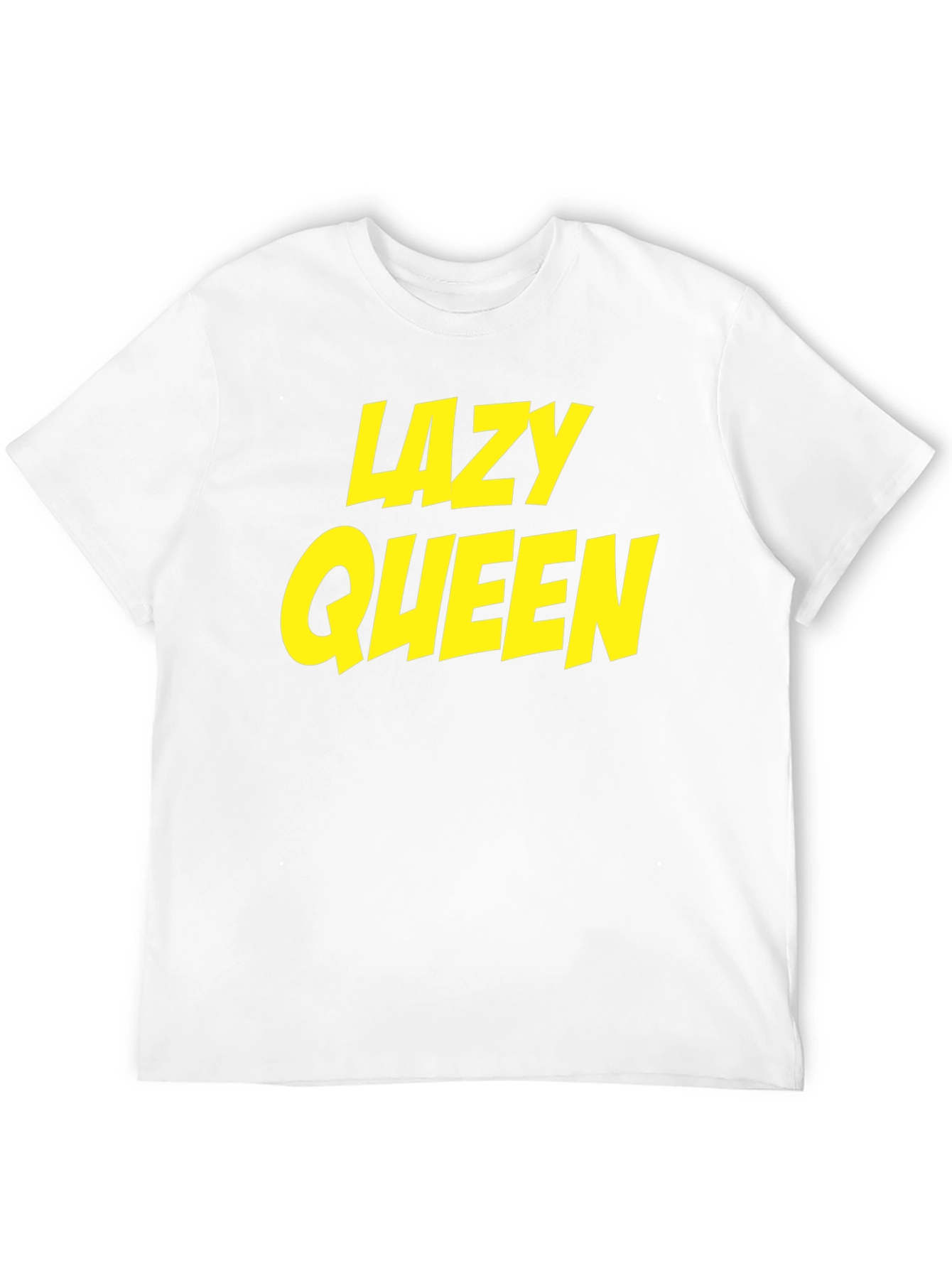 Lazy Queen Black Cotton Graphic Tee