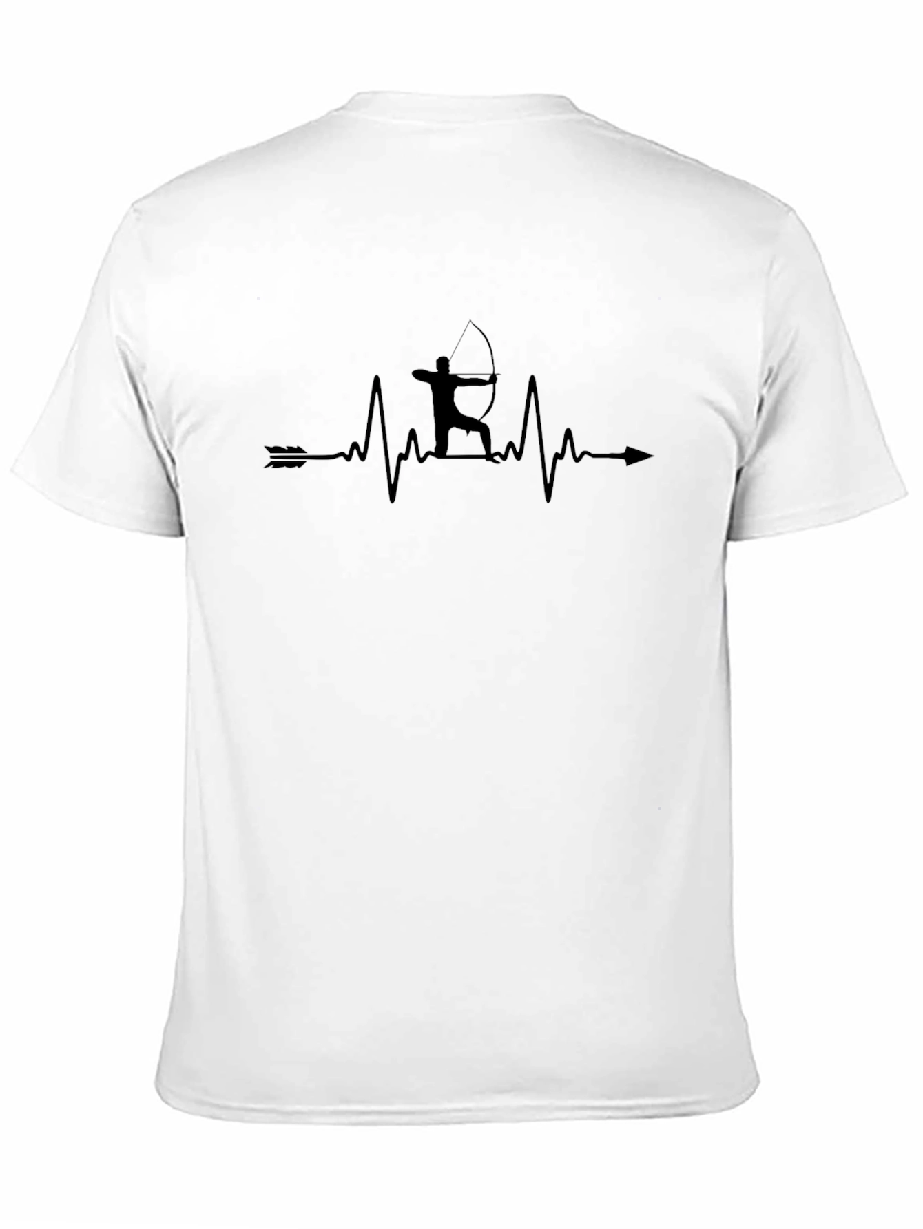Archery Heartbeat T-Shirt - Black Graphic Tee