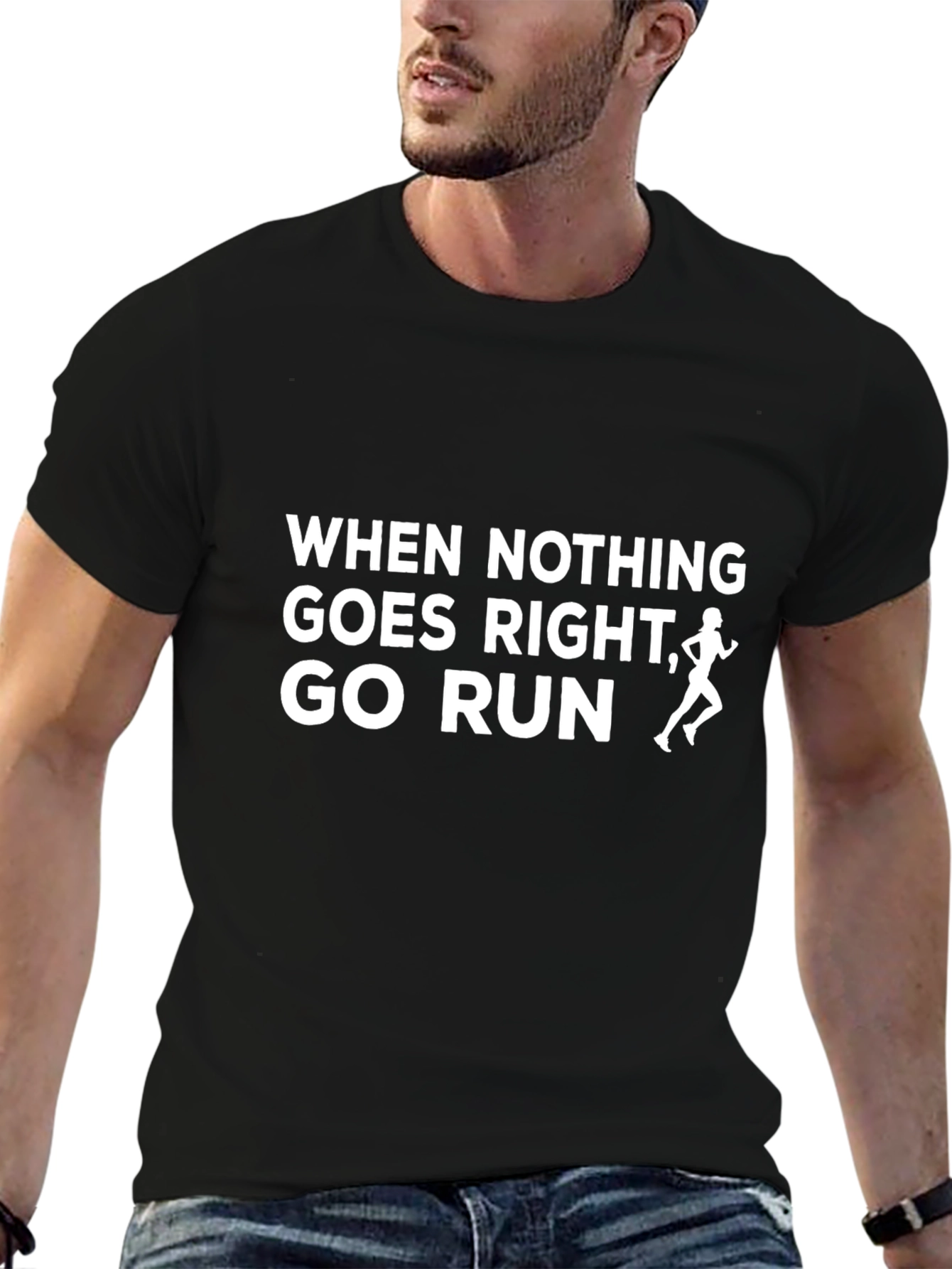 Go Run T-Shirt - Motivational Running Tee
