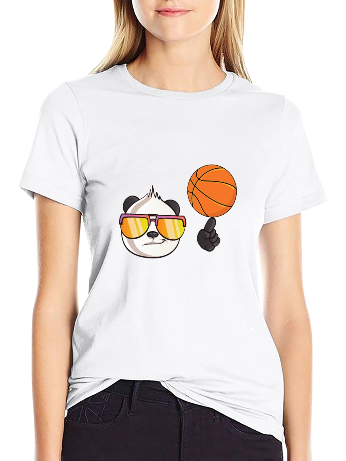Cool Panda Basketball T-Shirt